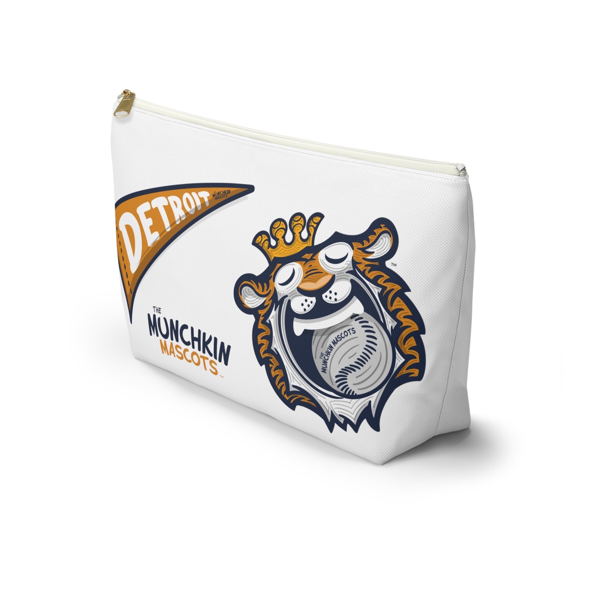 Accessory Pouch w T-bottom - Pattern - Lil' Paws DET Baseball Printify