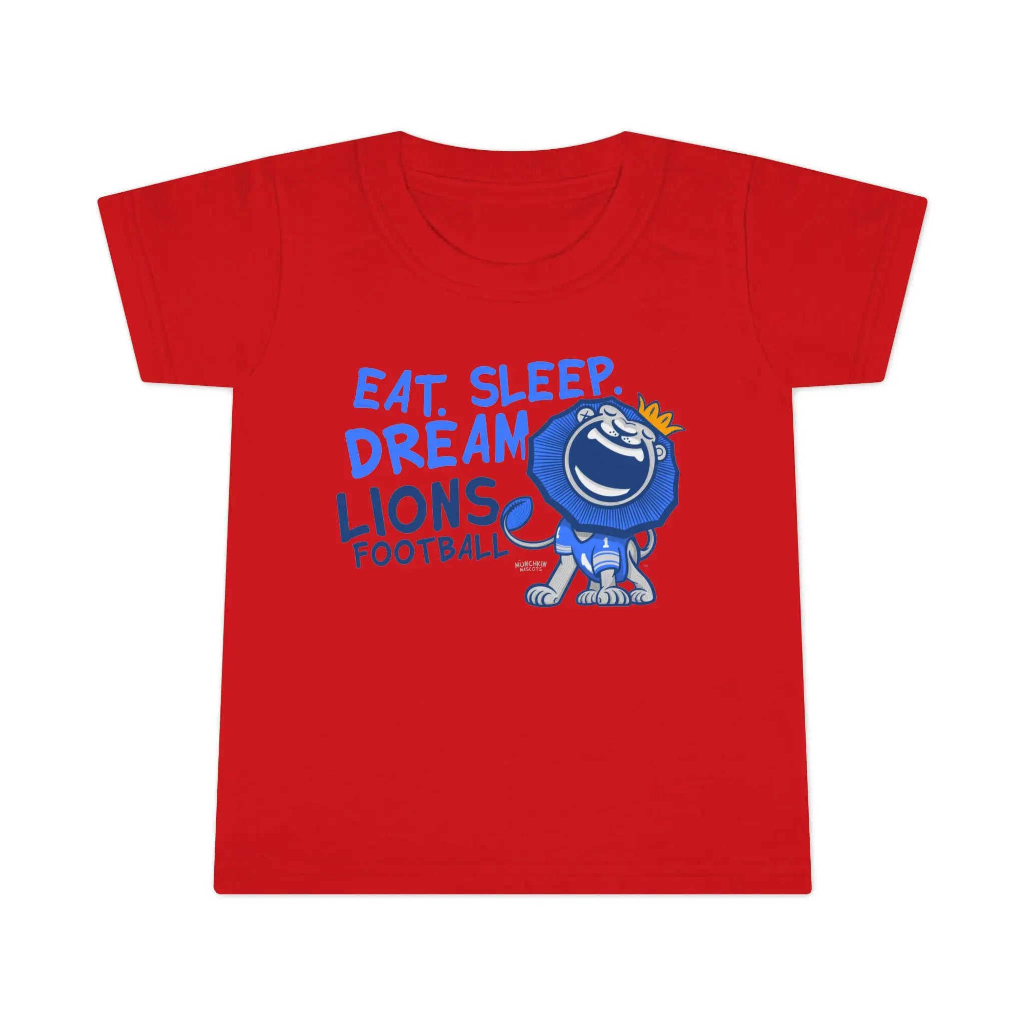 Toddler T-shirt - Eat Sleep Dream - Lil' Roary DET Football Printify