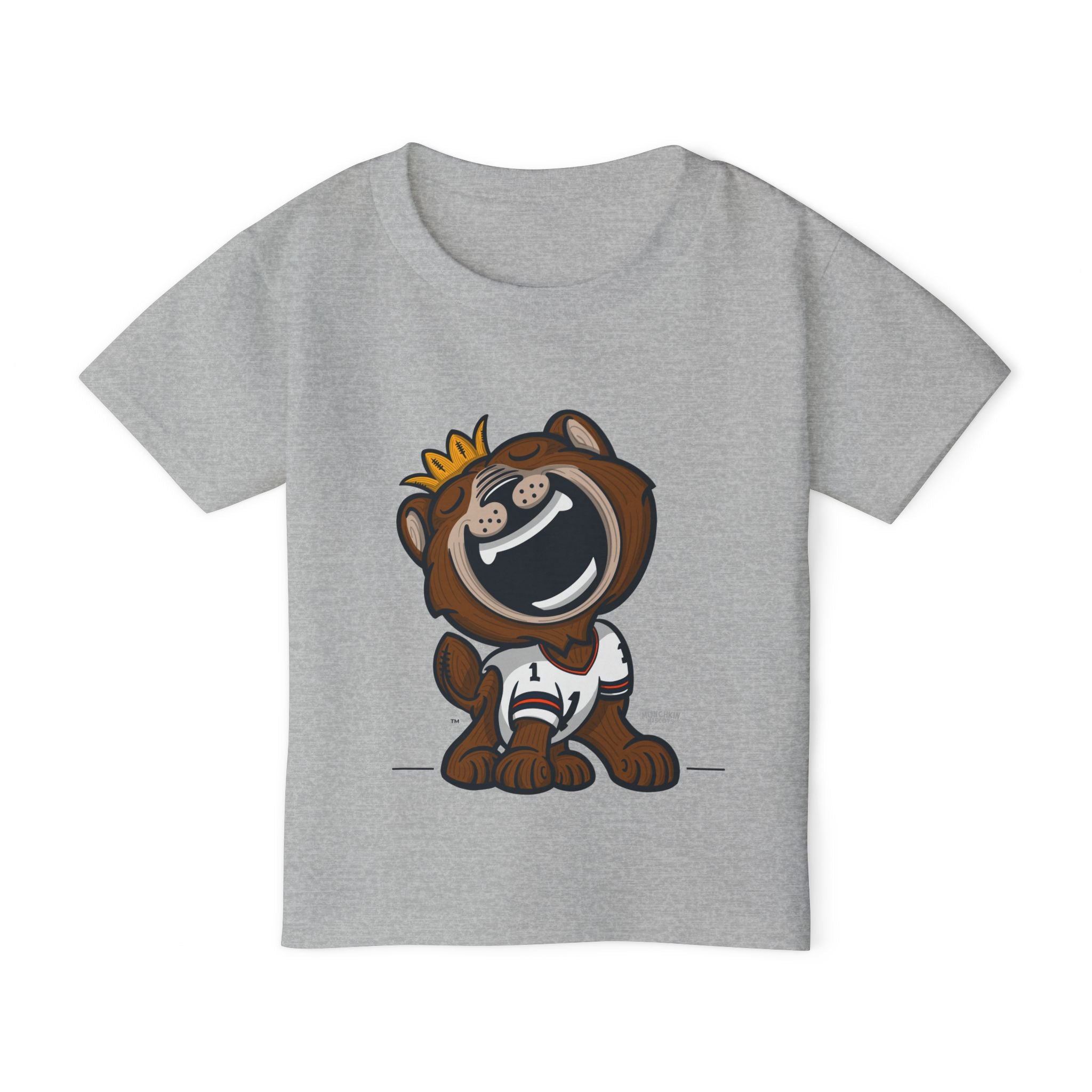 Chicago Football Toddler Tshirt Lil' Staley 'Home/Away Mascot' | Hand-Drawn Art | Gifts for Kids