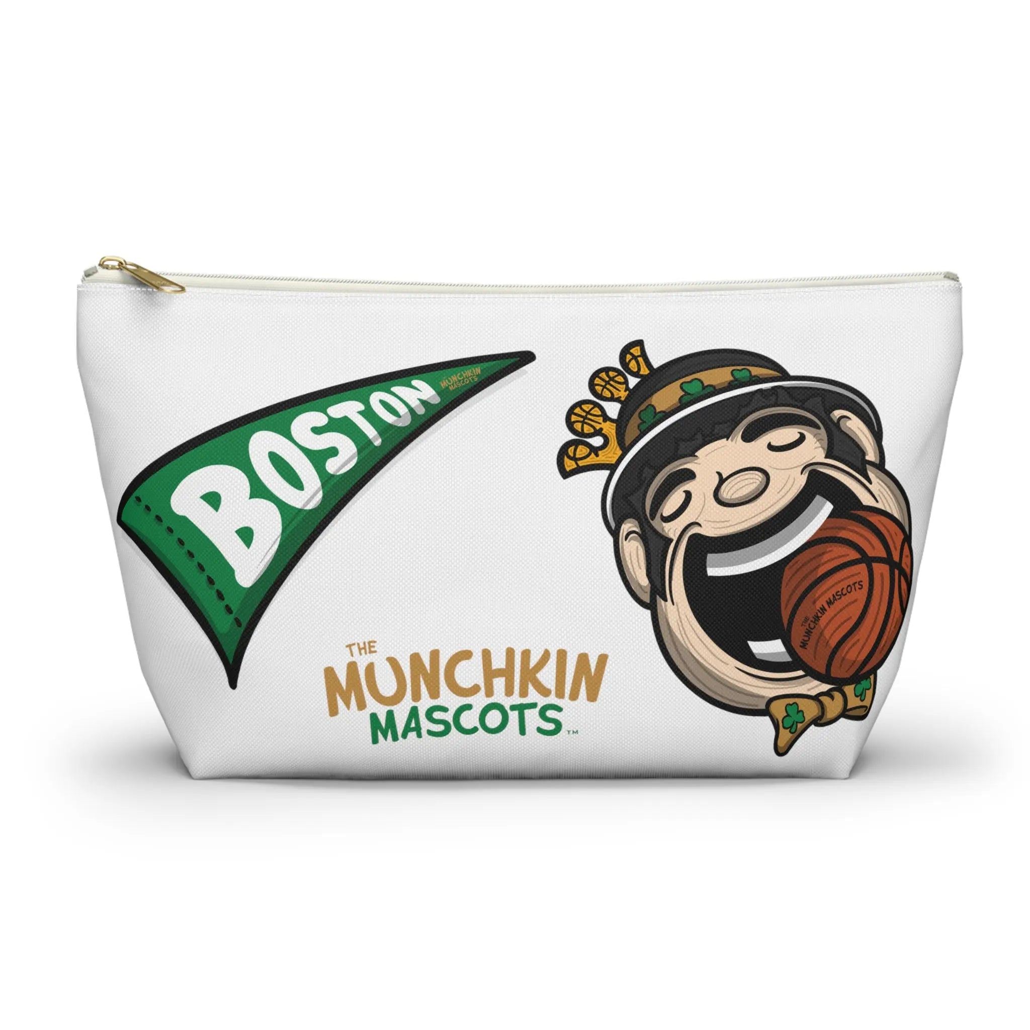 Accessory Pouch w T-bottom - Pattern- Lil' Lucky BOS Basketball Printify
