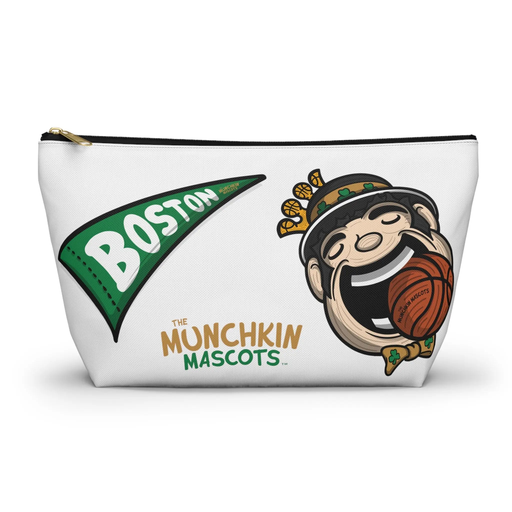 Accessory Pouch w T-bottom - Pattern- Lil' Lucky BOS Basketball Printify