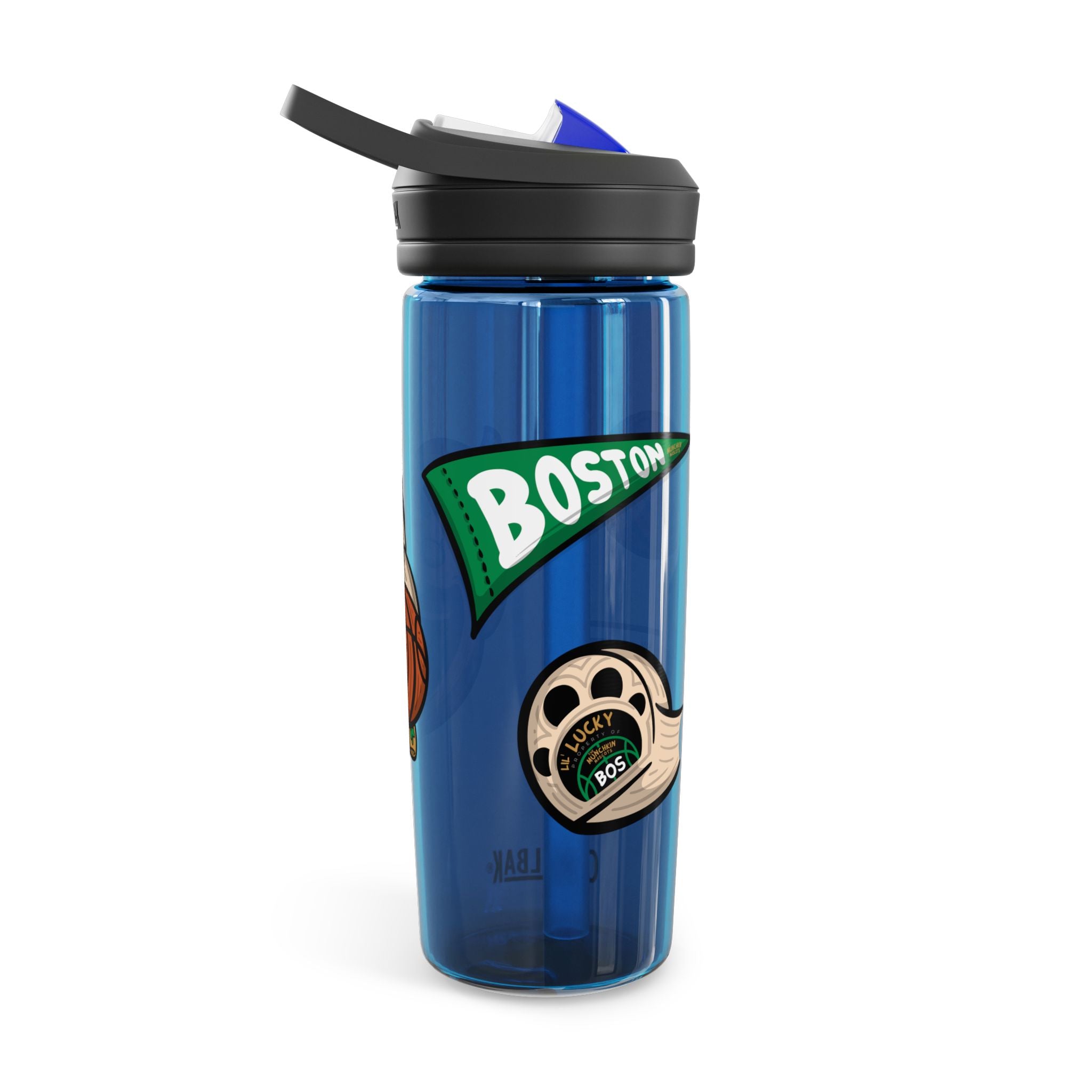 Boston Basketball CamelBak Eddy® Lil' Lucky Water Bottle, 20oz\25oz | Hand-Drawn Art | Gifts for Kids