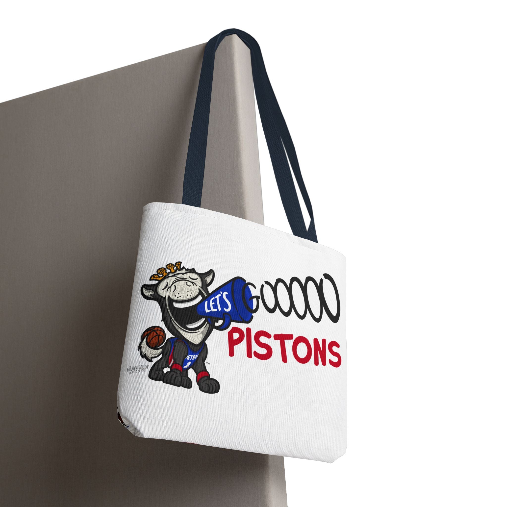 Detroit Basketball Tote Bag Lil' Hooper 'Let's Go' + Pattern | Hand-Drawn Art | Gifts for Parents