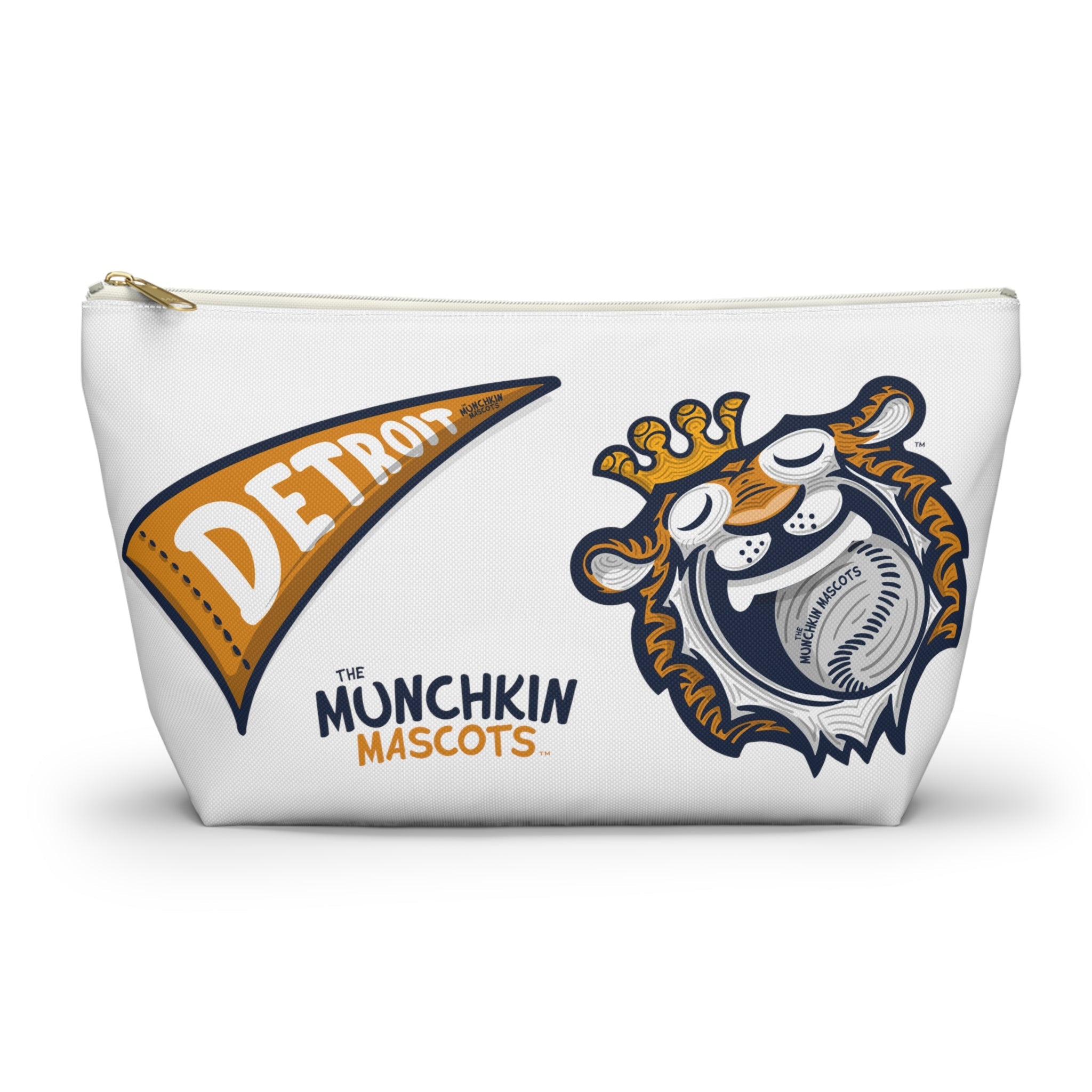 Accessory Pouch w T-bottom - Pattern - Lil' Paws DET Baseball Printify