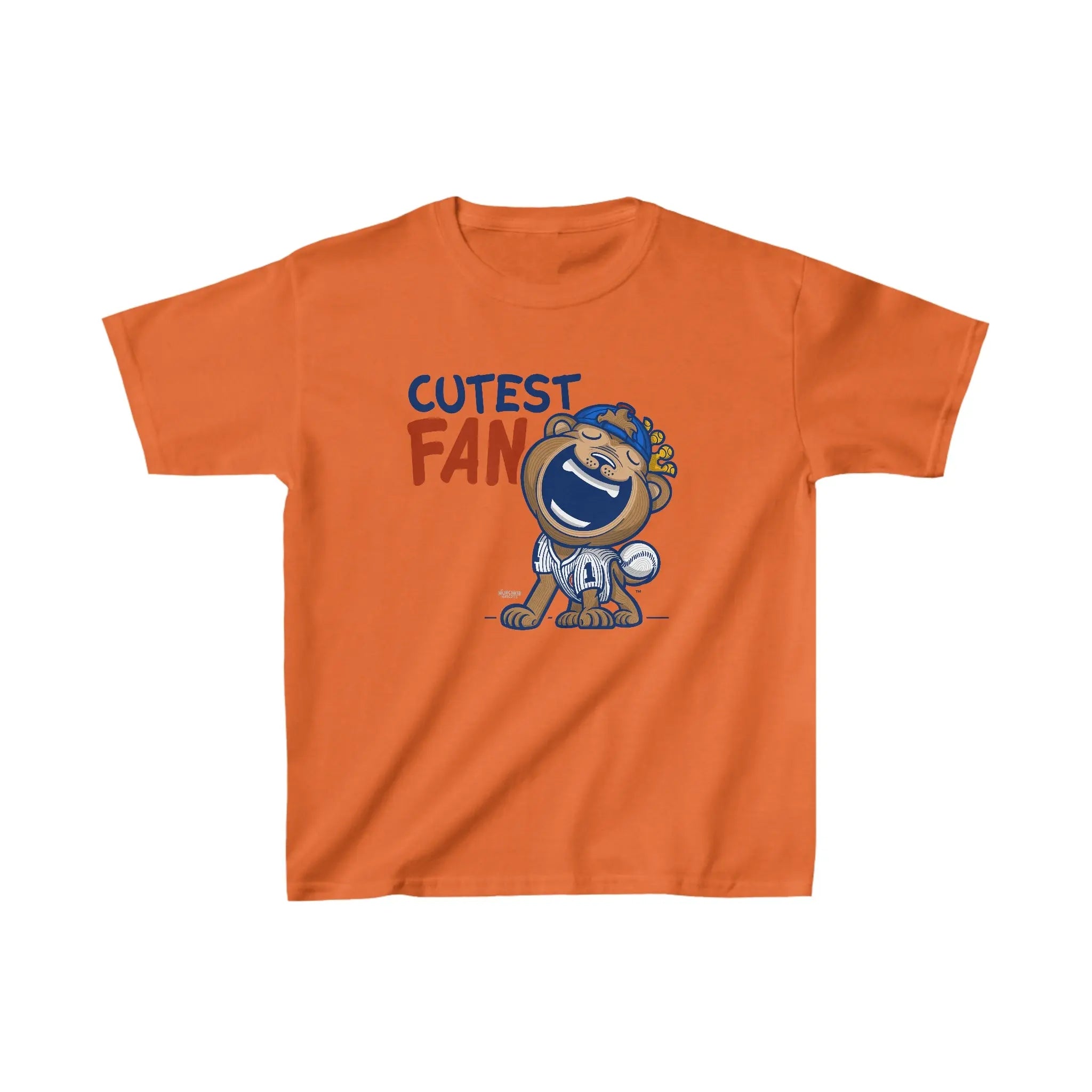 Kids Heavy Cotton™ Tee - Cutest Fan - Lil' Clark CHI Baseball Printify