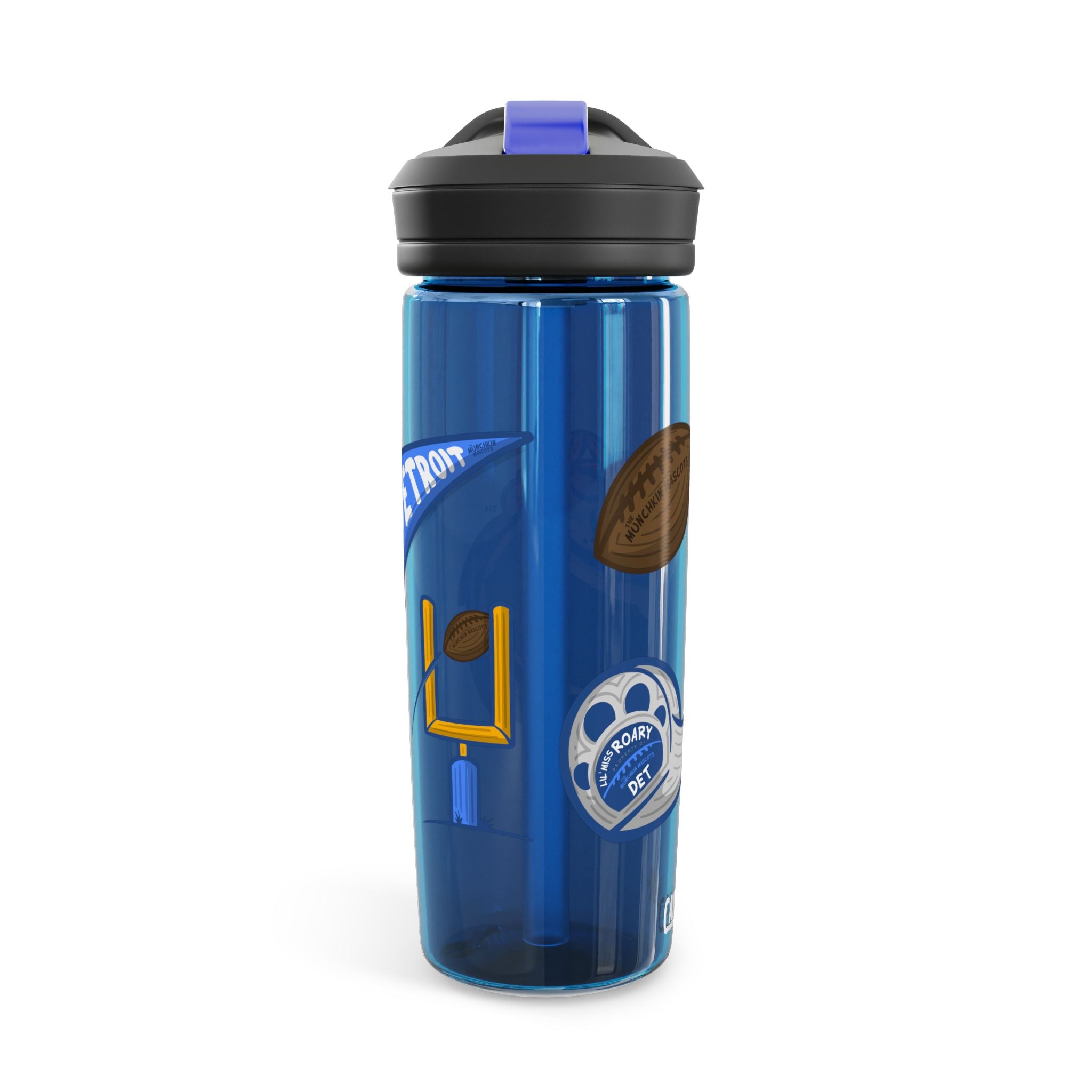 Detroit Football CamelBak Eddy® Lil' Miss Roary Water Bottle, 20oz\25oz | Hand-Drawn Art | Gifts for Kids