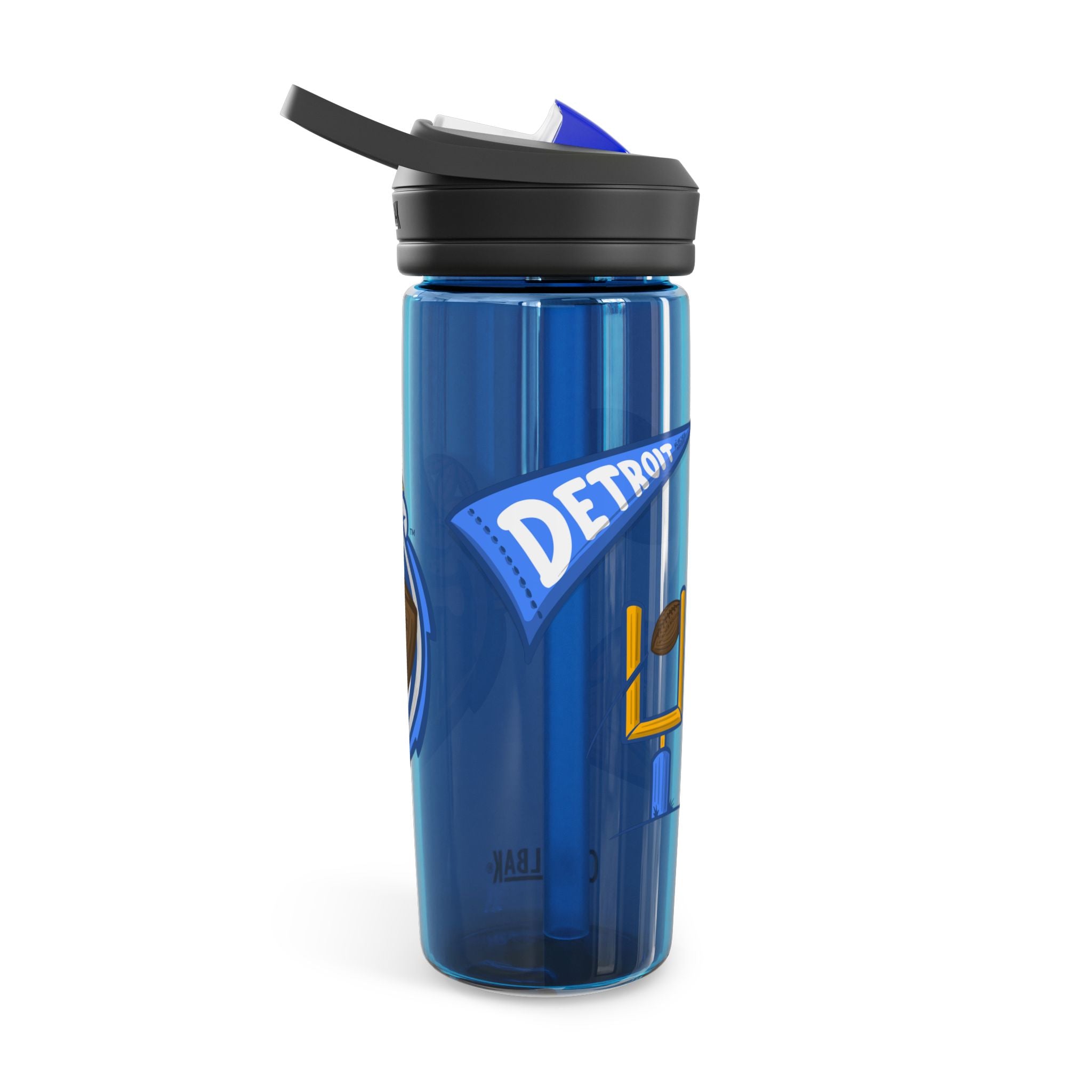 Detroit Football CamelBak Eddy® Lil' Miss Roary Water Bottle, 20oz\25oz | Hand-Drawn Art | Gifts for Kids