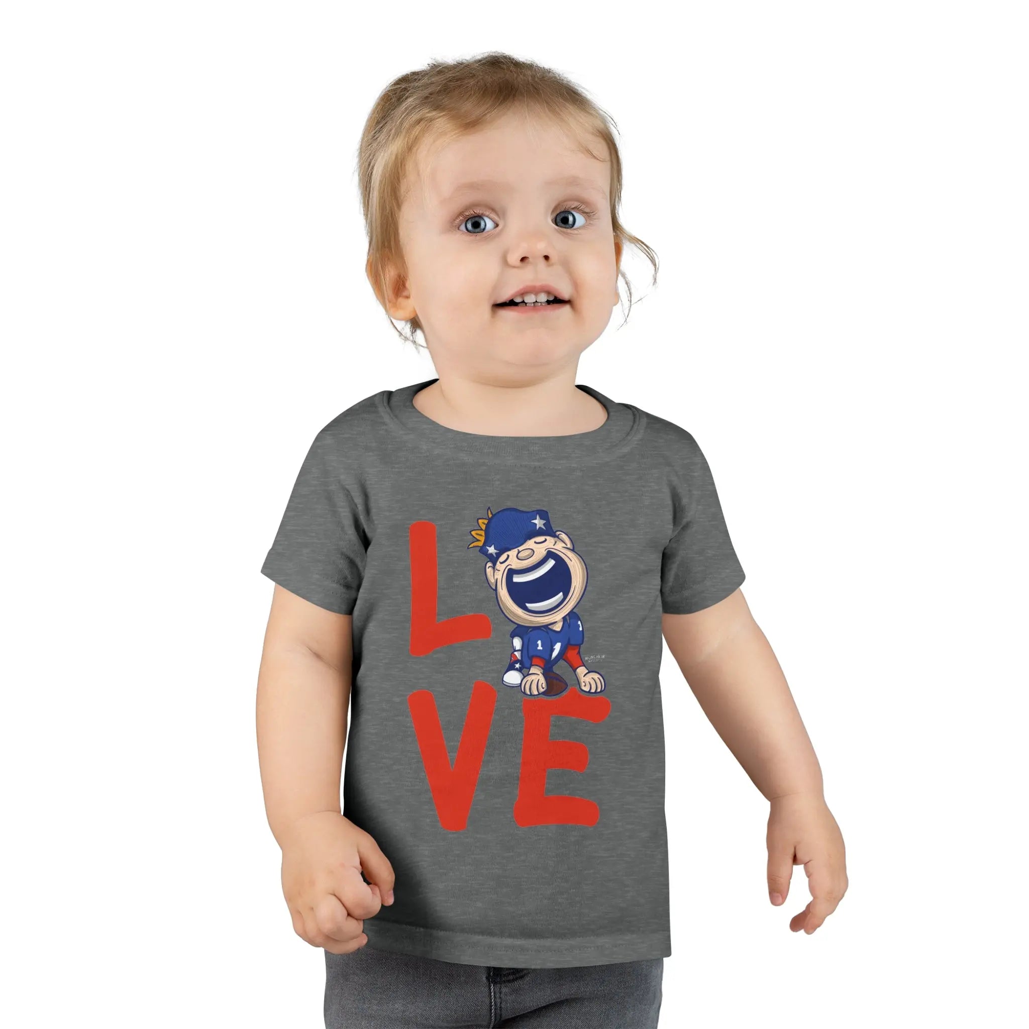 Toddler T-shirt - LOVE - Lil' Pat NE Football Printify