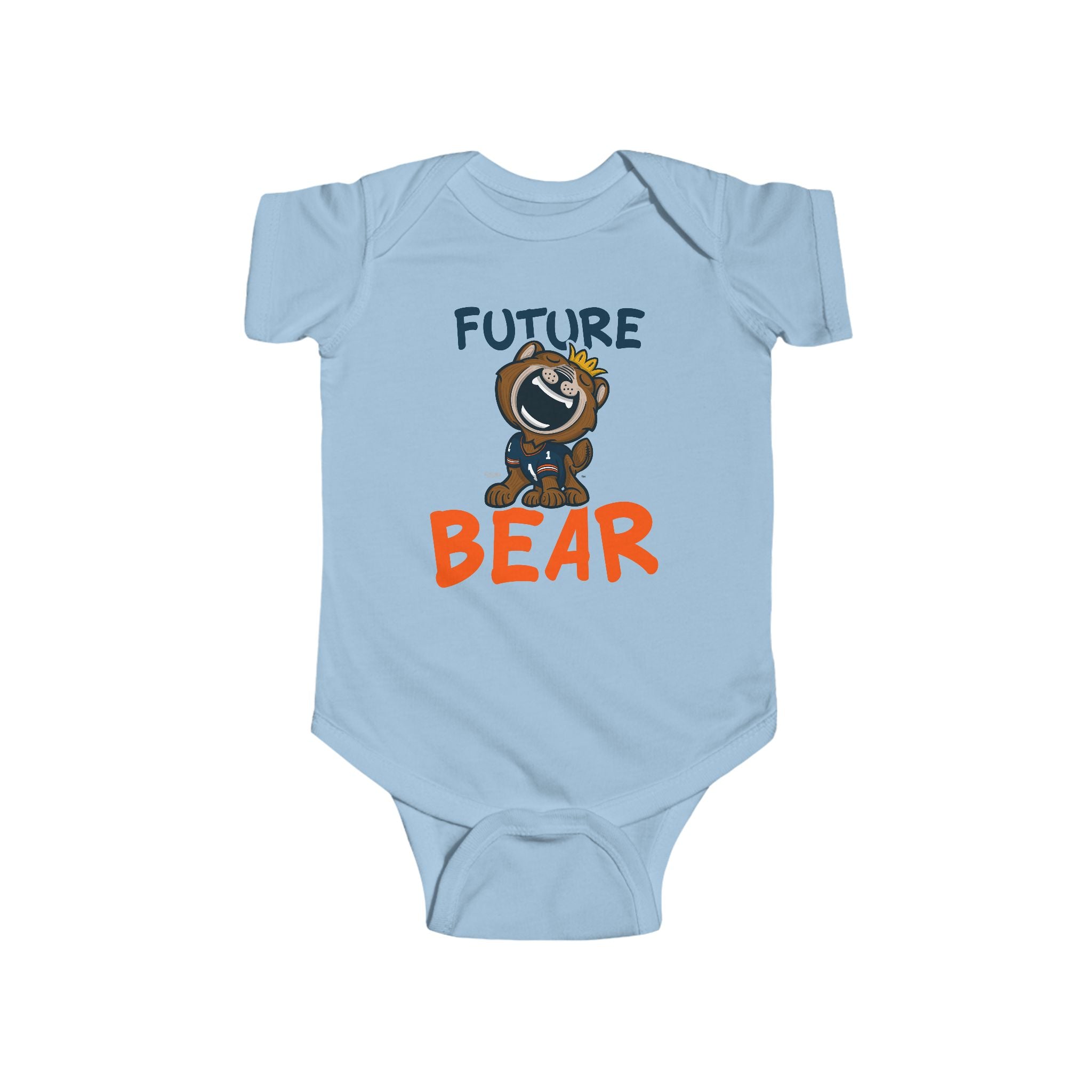 Chicago Football Newborn & Infant Lil' Staley 'Future' Jersey Bodysuit | Hand-Drawn Art | Gifts for Newborns