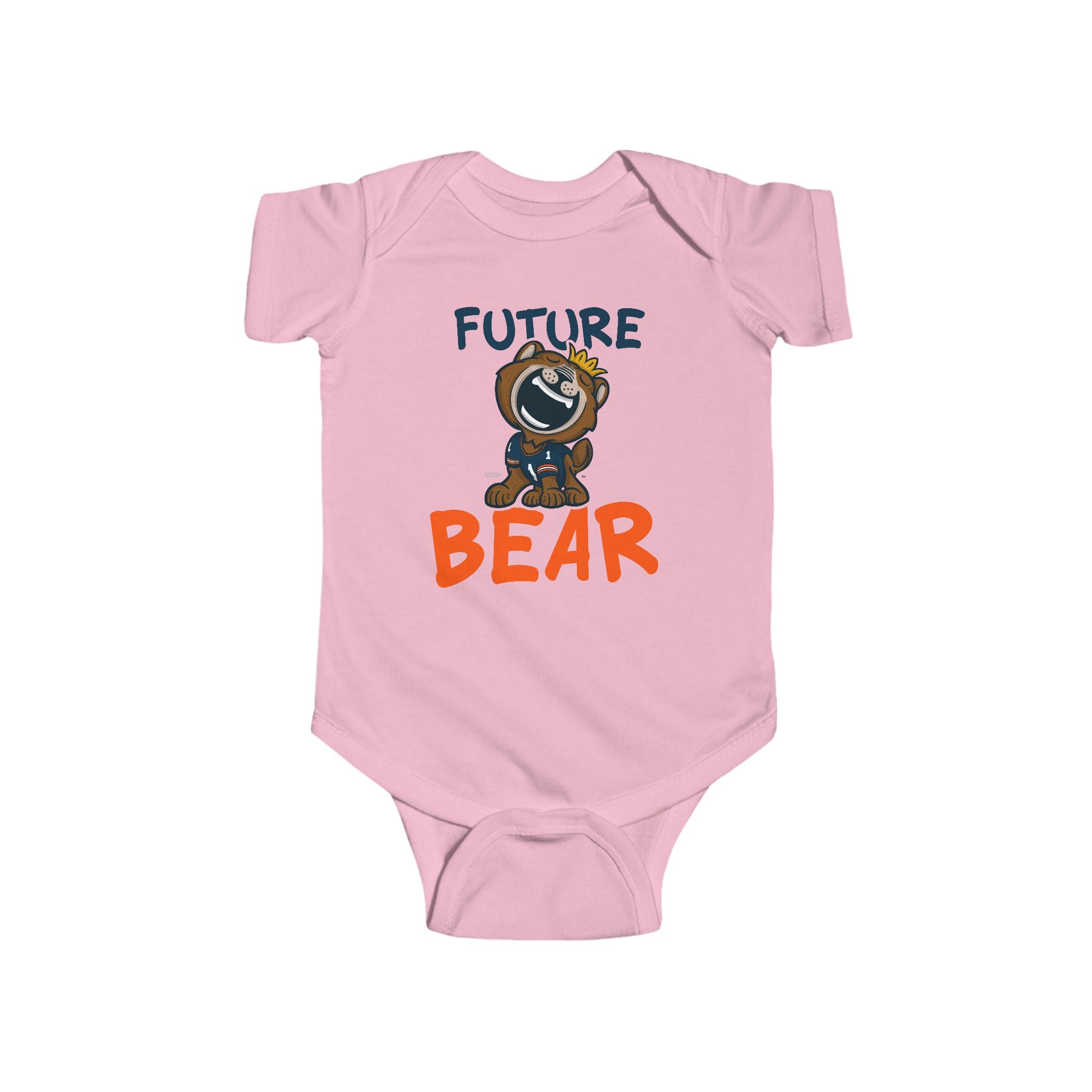 Chicago Football Newborn & Infant Lil' Staley 'Future' Jersey Bodysuit | Hand-Drawn Art | Gifts for Newborns