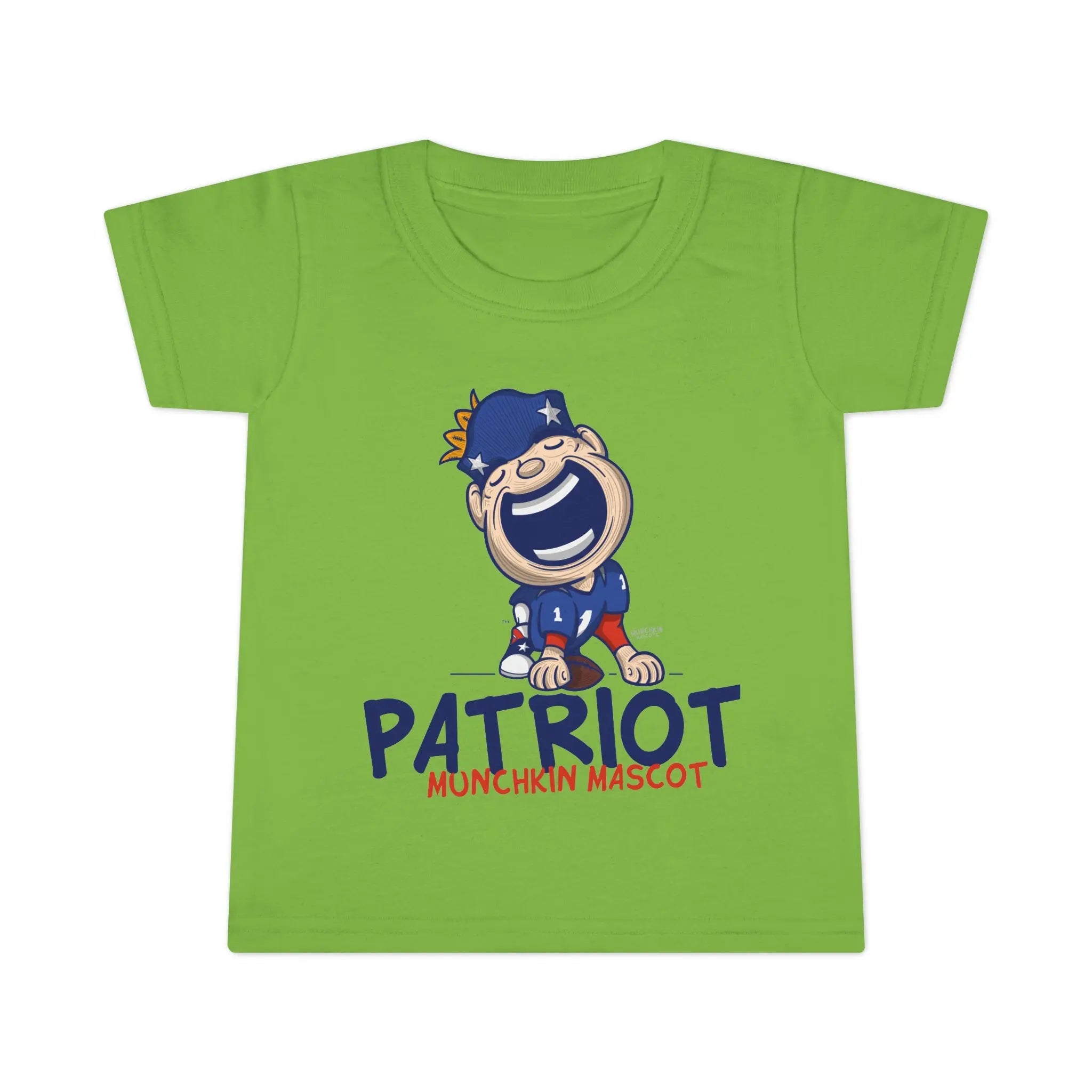 Toddler T-shirt - Munchkin Mascot - Lil' Pat NE Football Printify