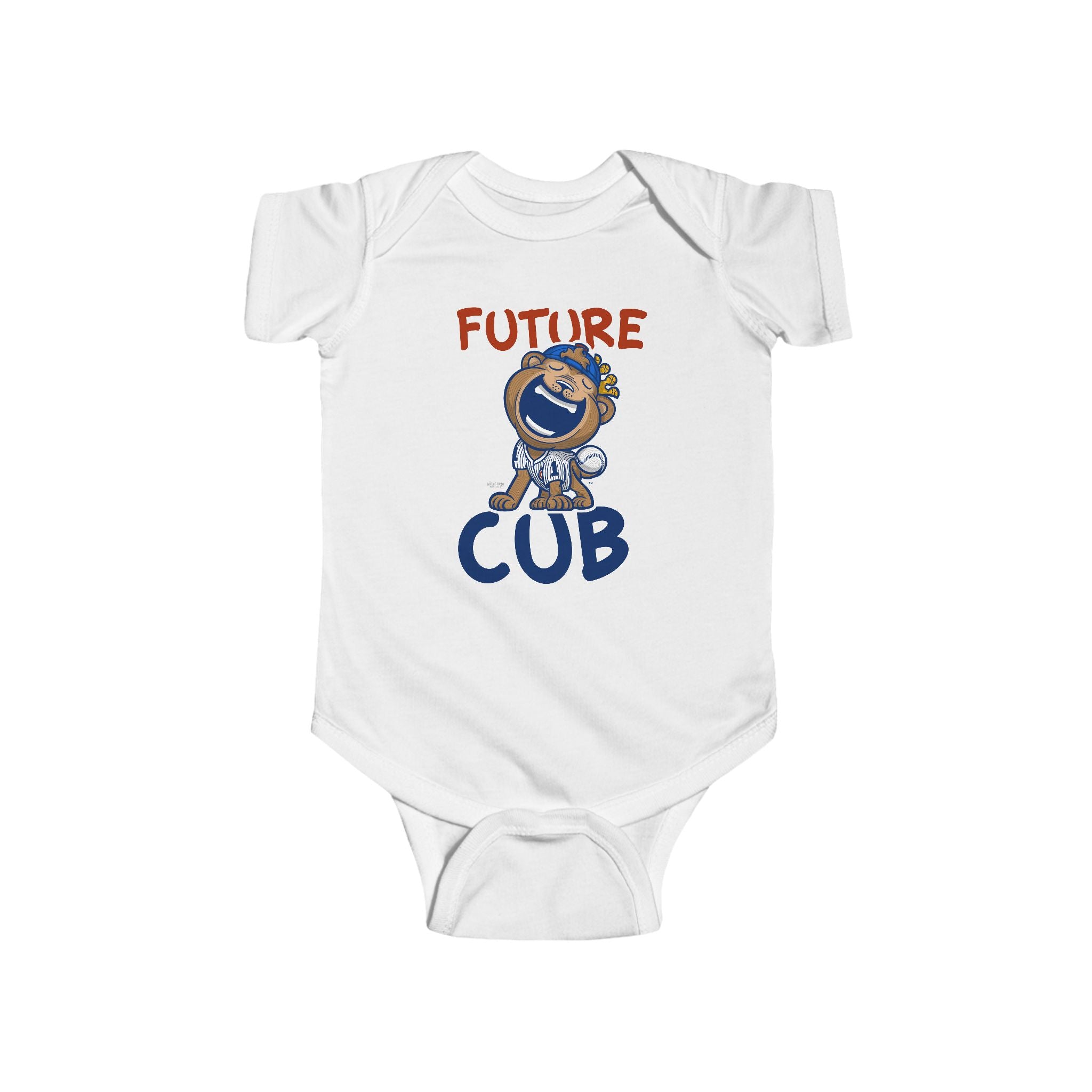 Chicago Baseball Newborn & Infant Lil' Clark 'Future' Jersey Bodysuit | Hand-Drawn Art | Gifts for Newborns