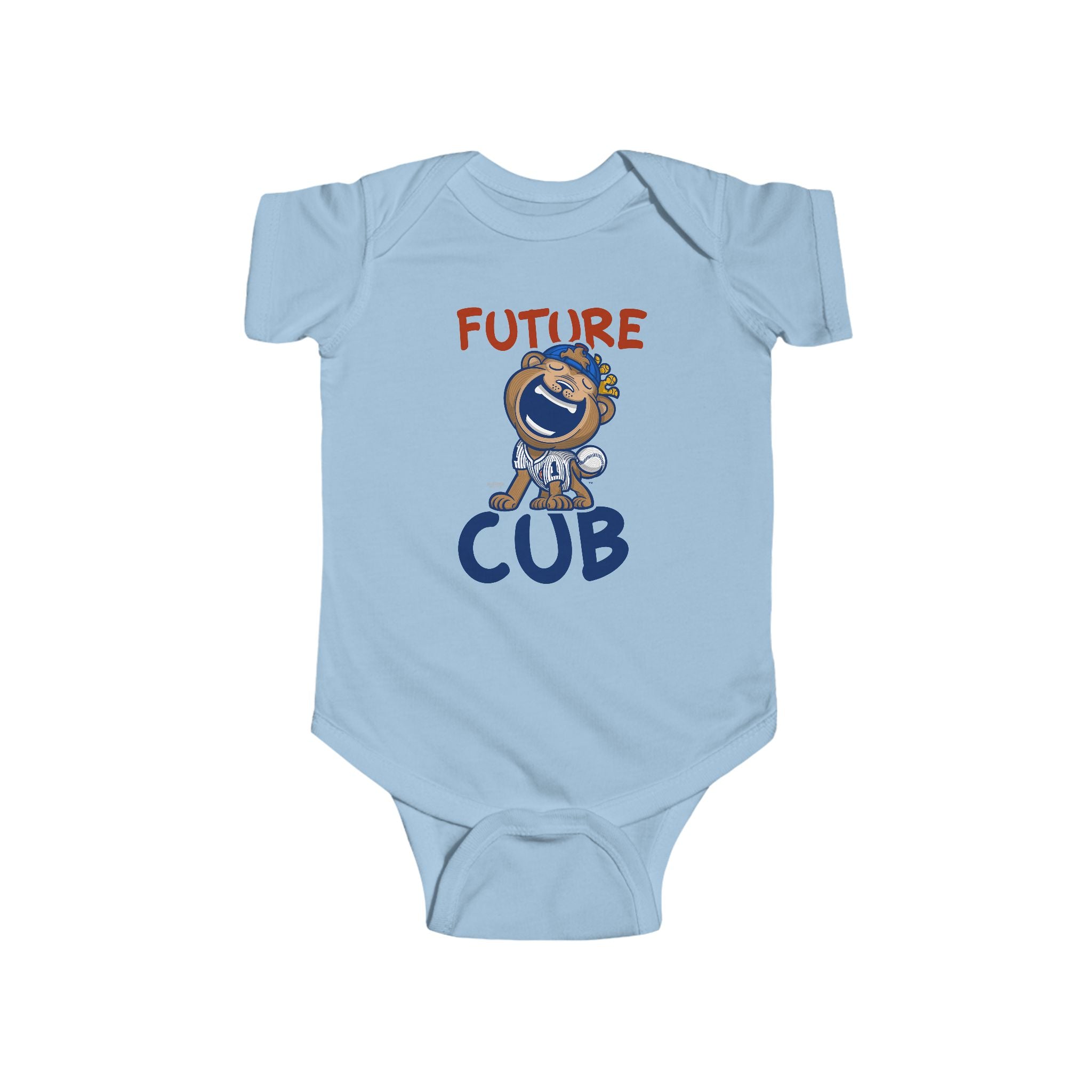 Chicago Baseball Newborn & Infant Lil' Clark 'Future' Jersey Bodysuit | Hand-Drawn Art | Gifts for Newborns