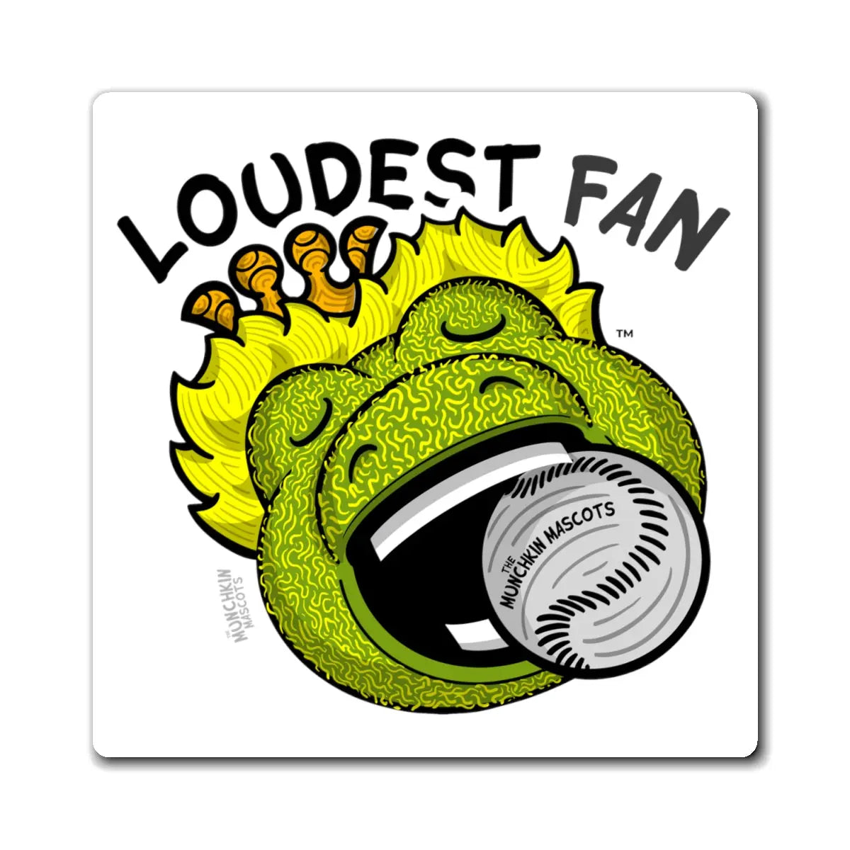 Magnets - Loudest Fan - Lil' Southpaw CHI Baseball Printify