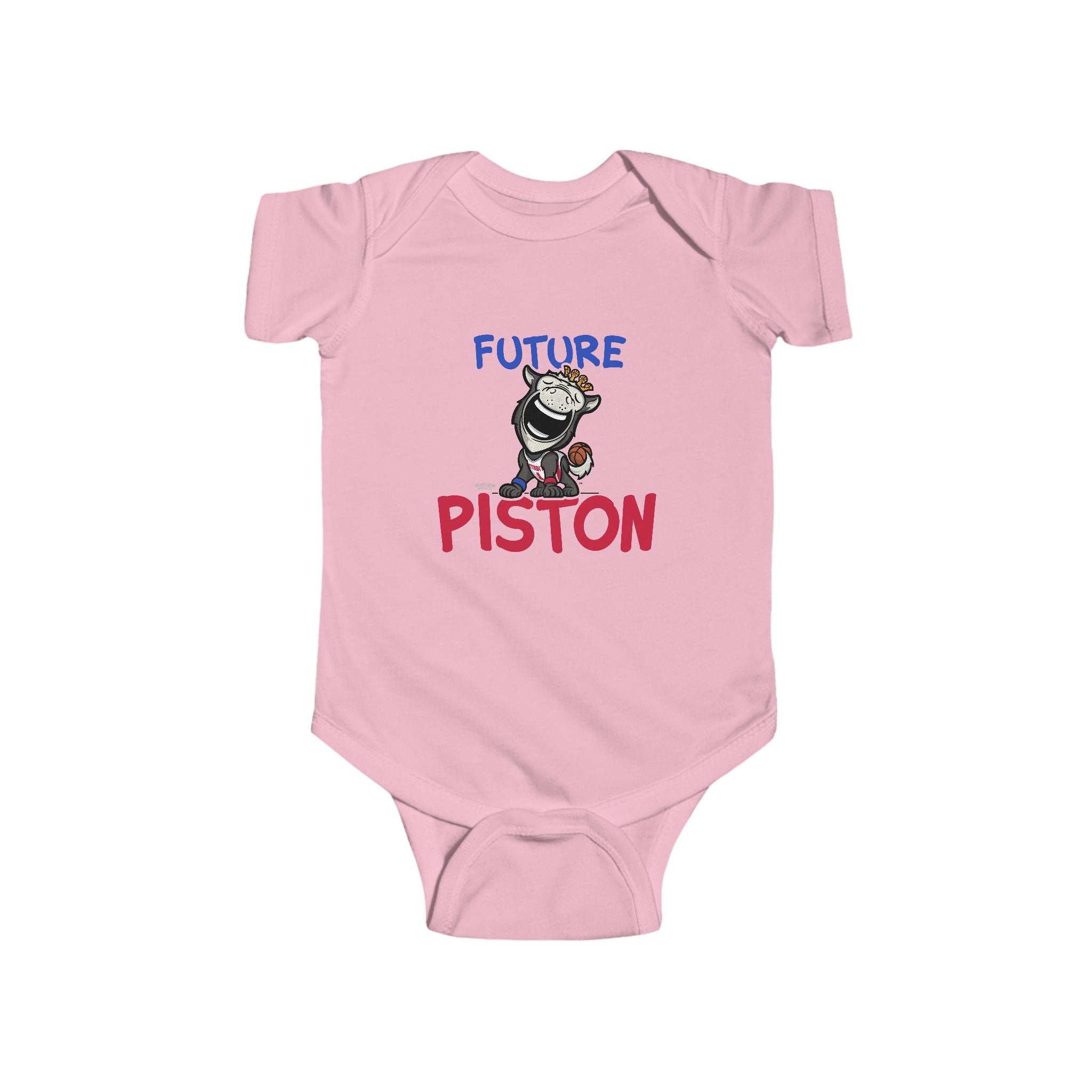 Detroit Basketball Newborn & Infant Lil' Hooper 'Future' Jersey Bodysuit | Hand-Drawn Art | Gifts for Newborns