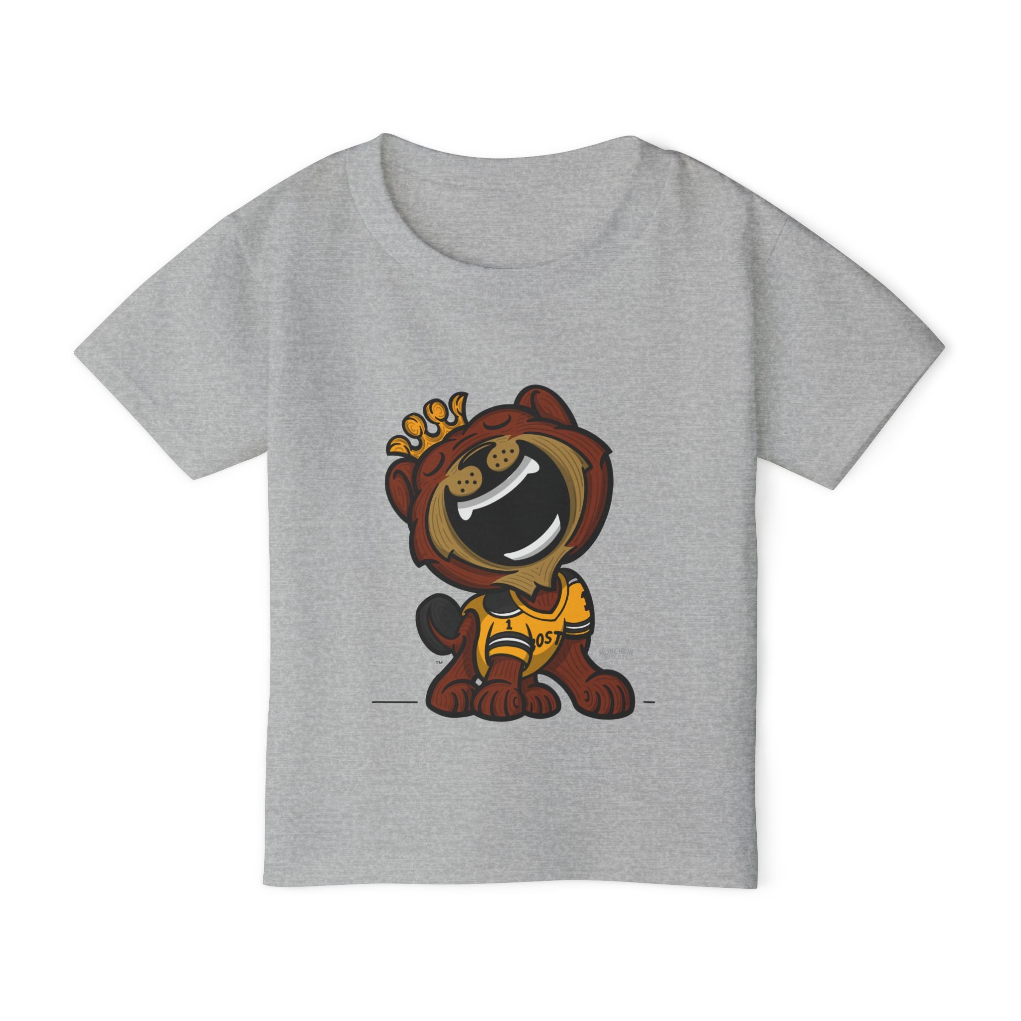 Boston Hockey Toddler Tshirt Lil' Blades 'Home/Away Mascot' | Hand-Drawn Art | Gifts for Kids