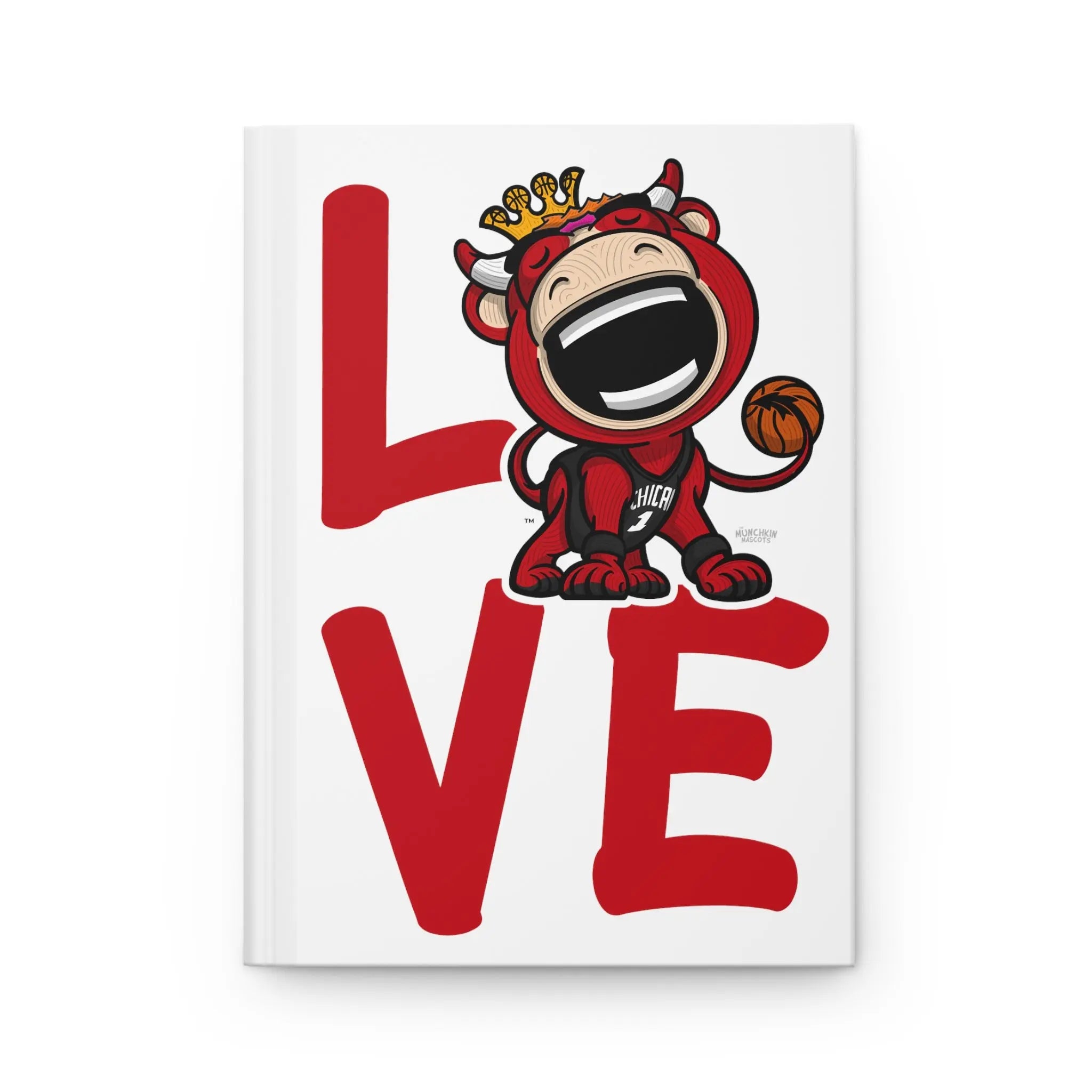 Hardcover Journal Matte - LOVE - Lil' Benny CHI Basketball Printify