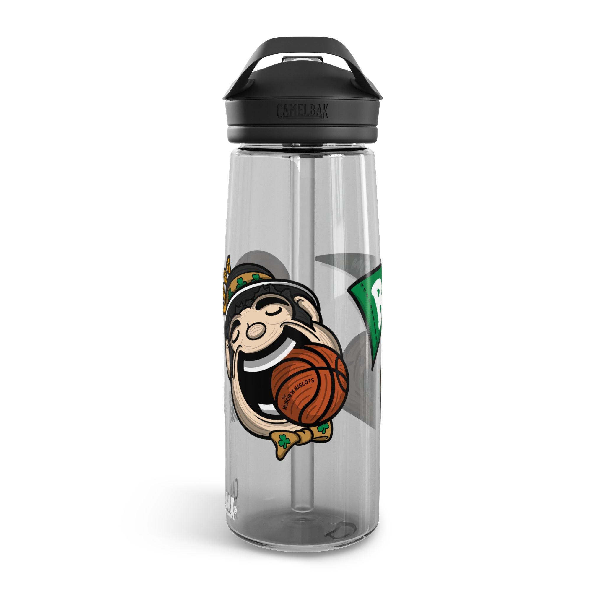 Boston Basketball CamelBak Eddy® Lil' Lucky Water Bottle, 20oz\25oz | Hand-Drawn Art | Gifts for Kids