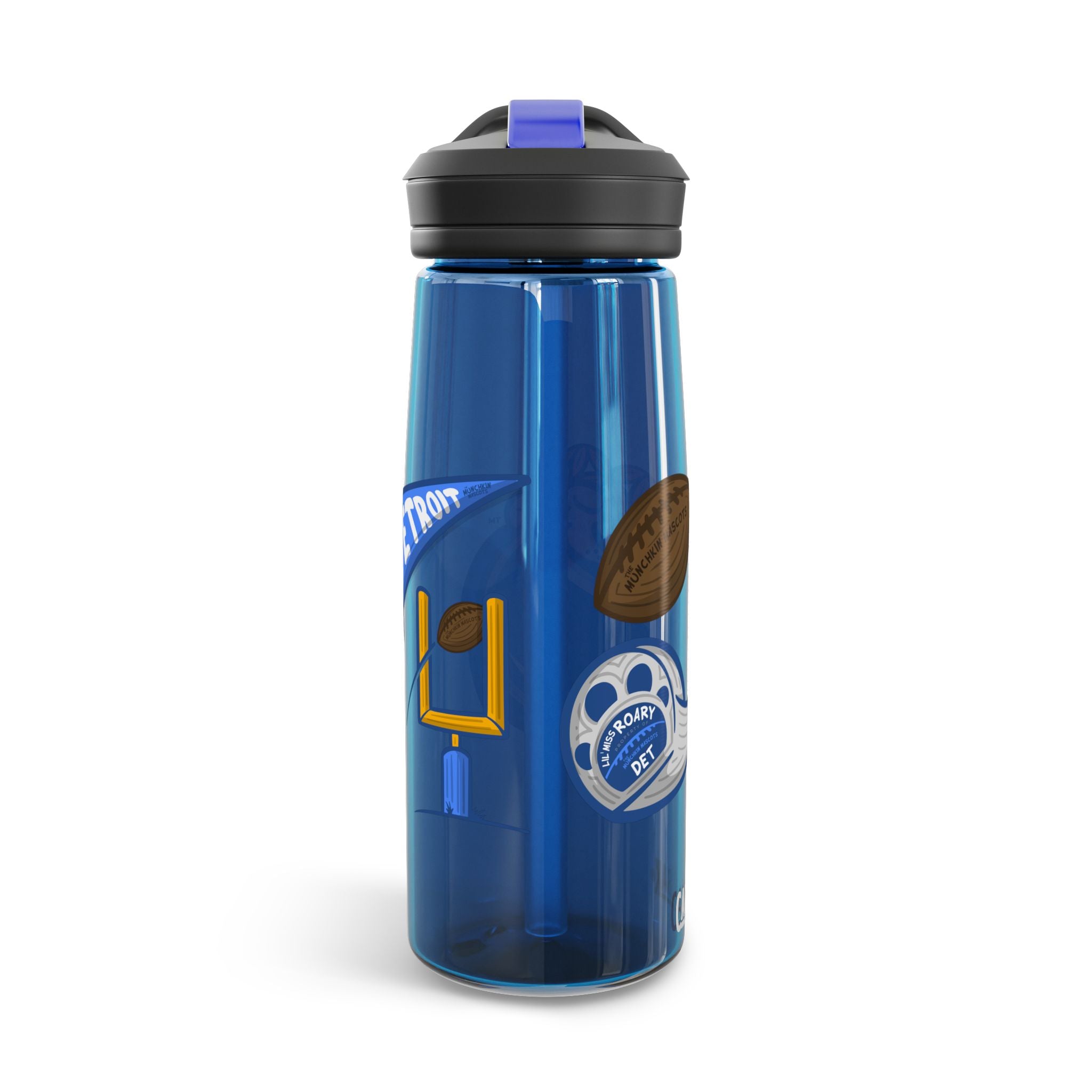 Detroit Football CamelBak Eddy® Lil' Miss Roary Water Bottle, 20oz\25oz | Hand-Drawn Art | Gifts for Kids