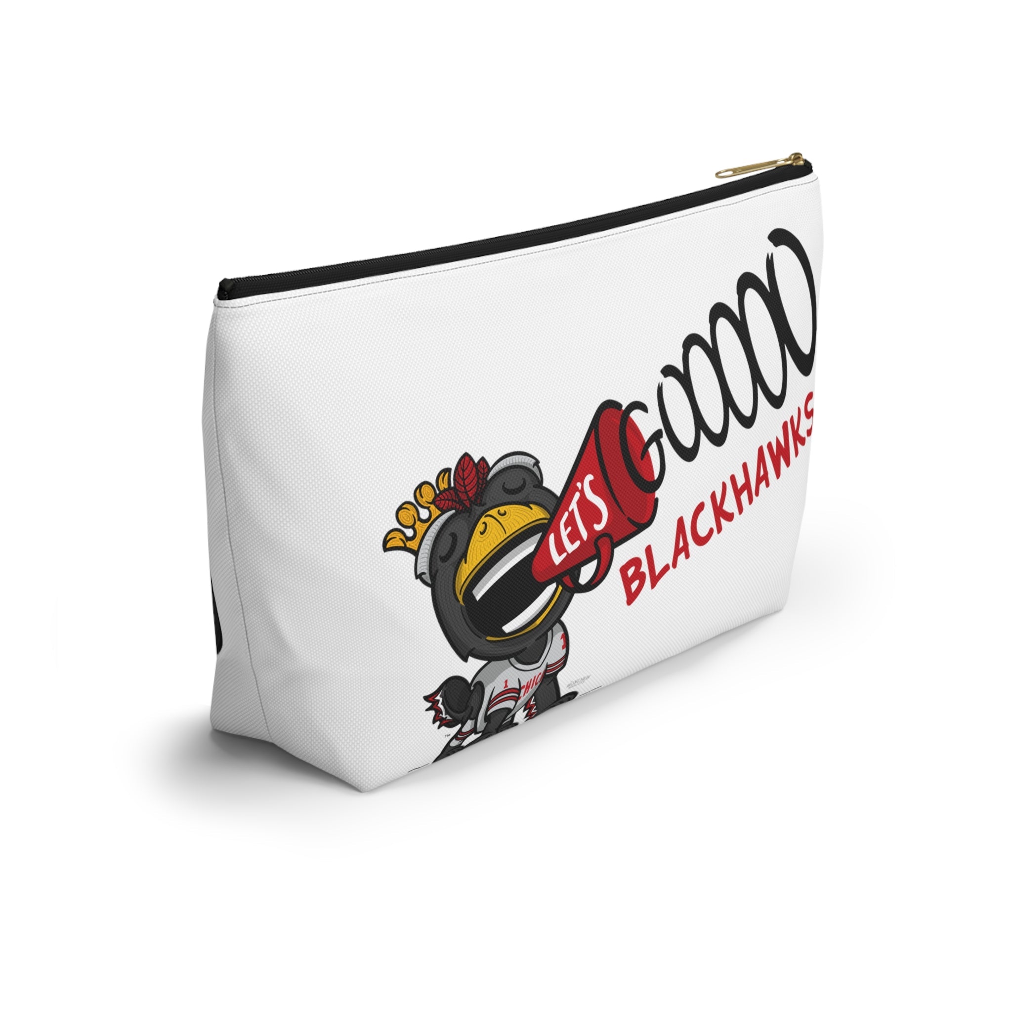 Accessory Pouch w T-bottom - Pattern - Lil' Tommy CHI Hockey Printify