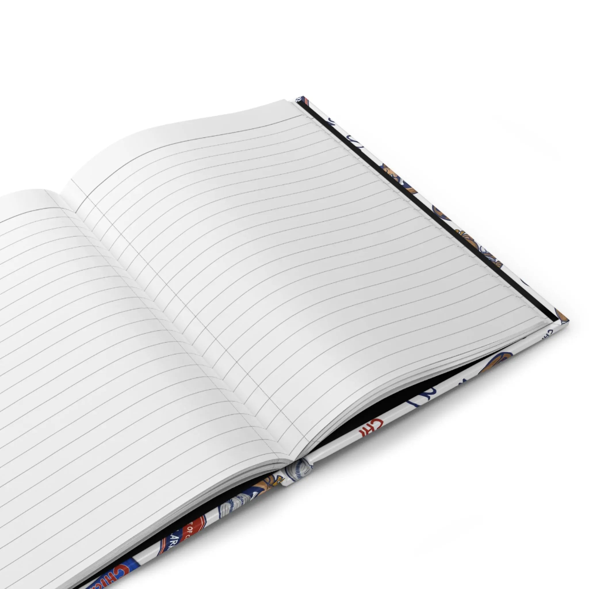 Hardcover Journal Matte - Pattern - Lil' Clark CHI Baseball Printify