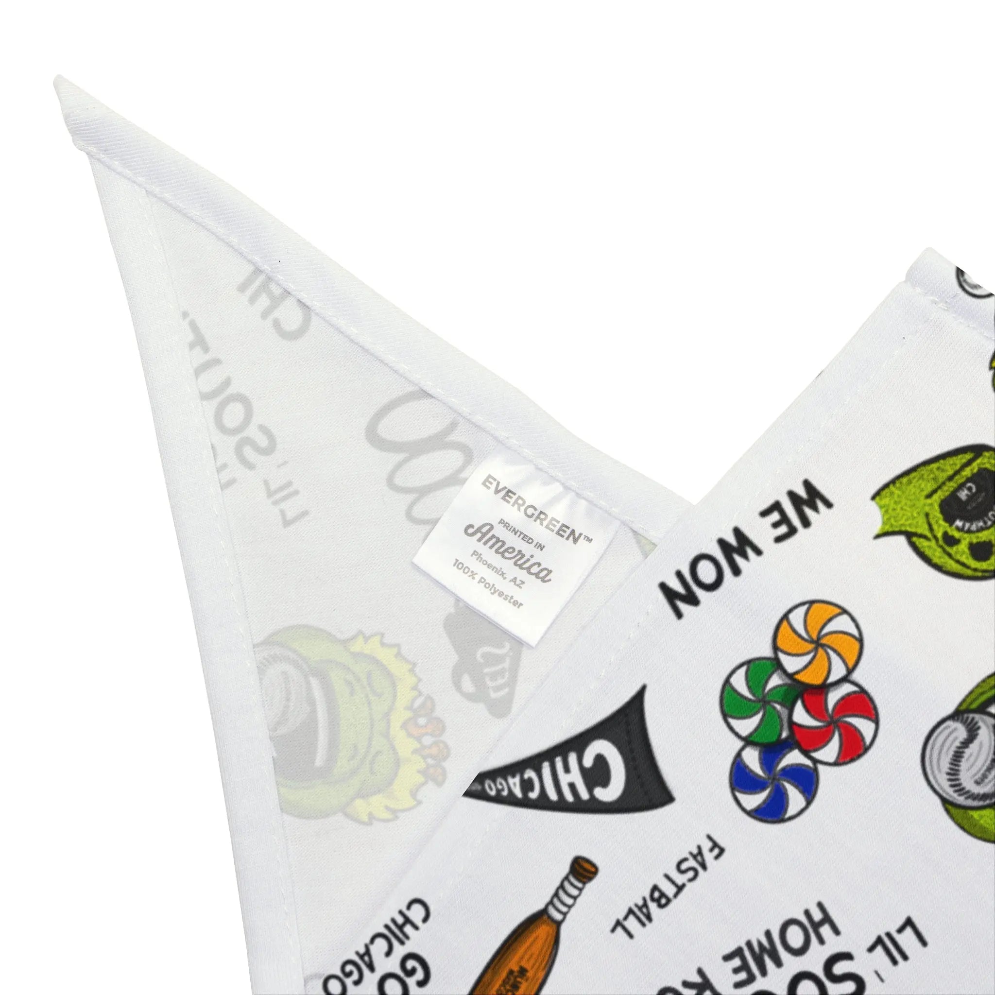 Pet Bandana - Pattern - Lil' Southpaw CHI Baseball Printify