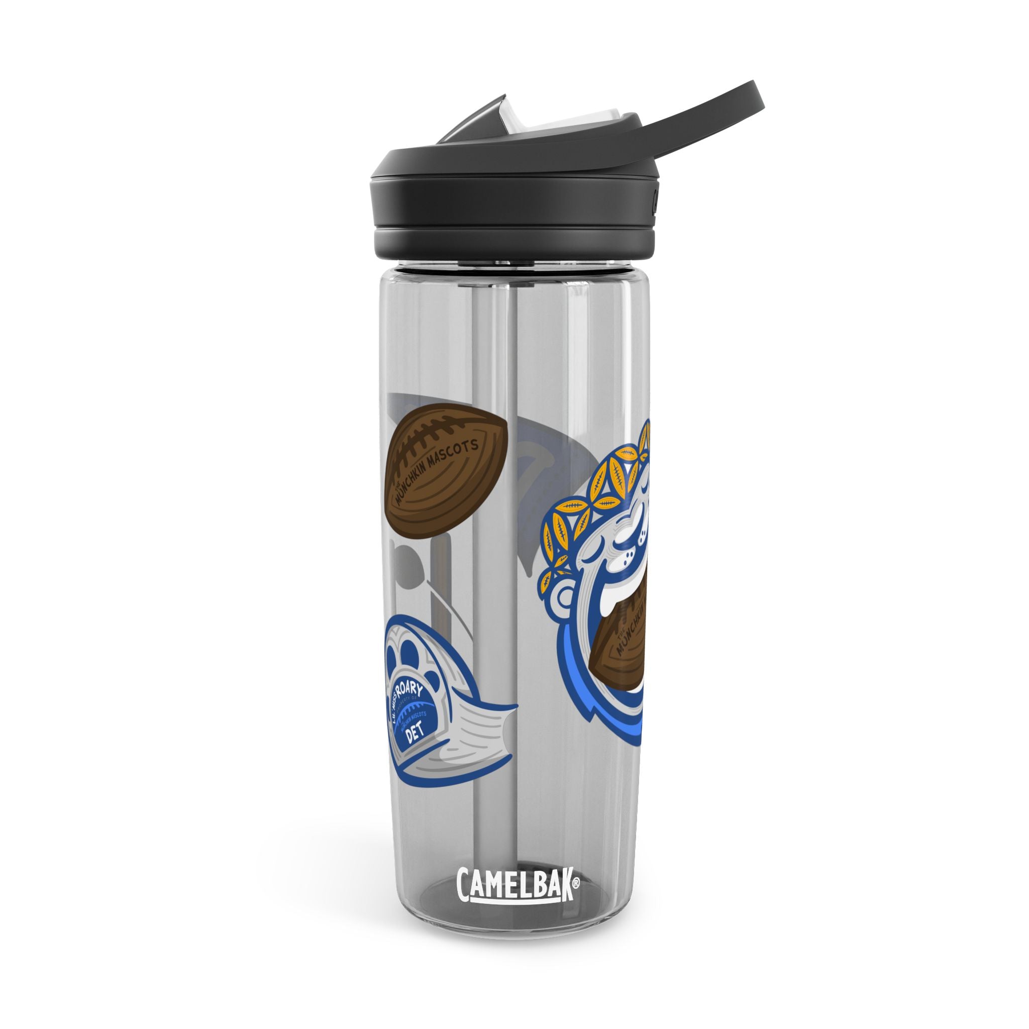 Detroit Football CamelBak Eddy® Lil' Miss Roary Water Bottle, 20oz\25oz | Hand-Drawn Art | Gifts for Kids