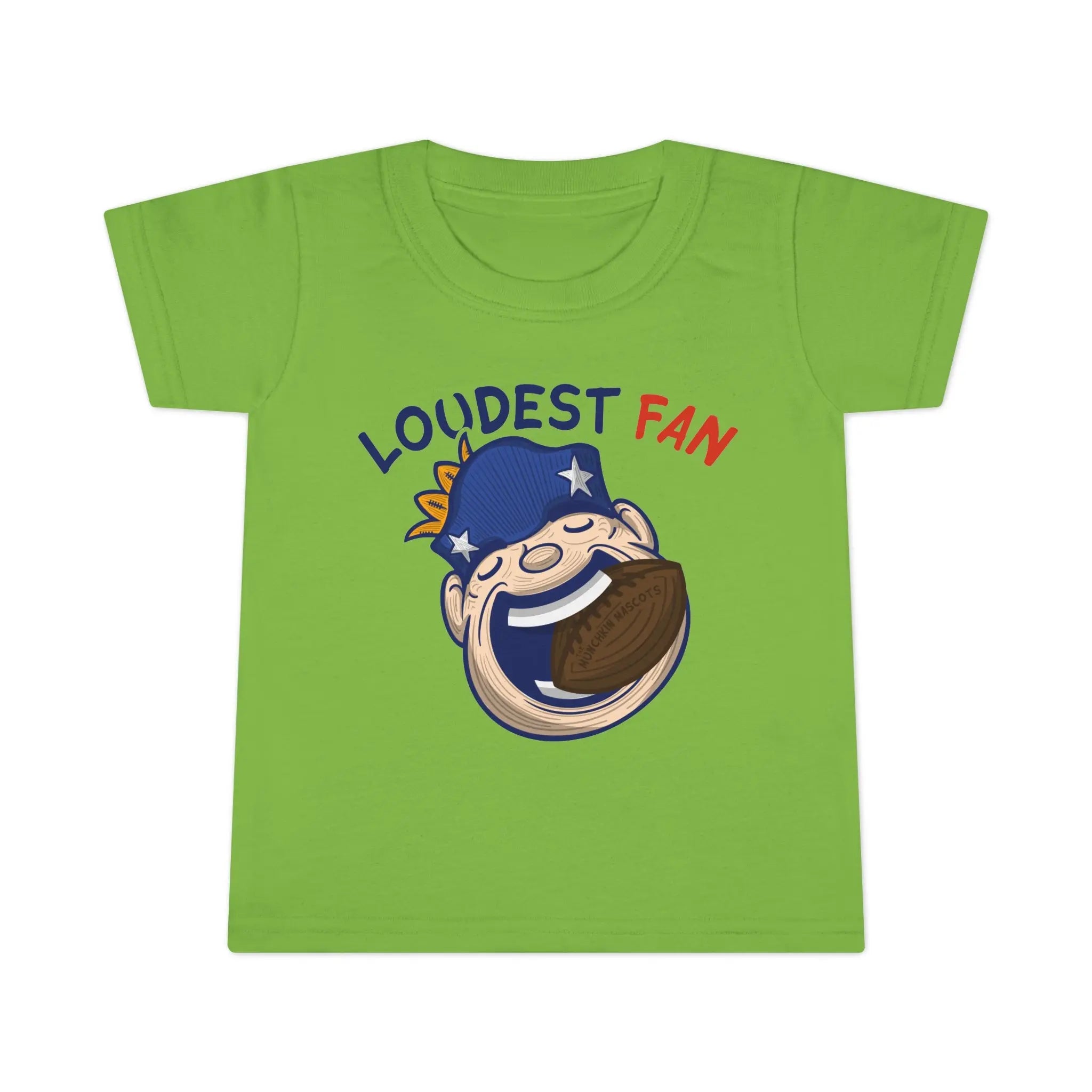 Toddler T-shirt - Loudest Fan - Lil' Pat NE Football Printify