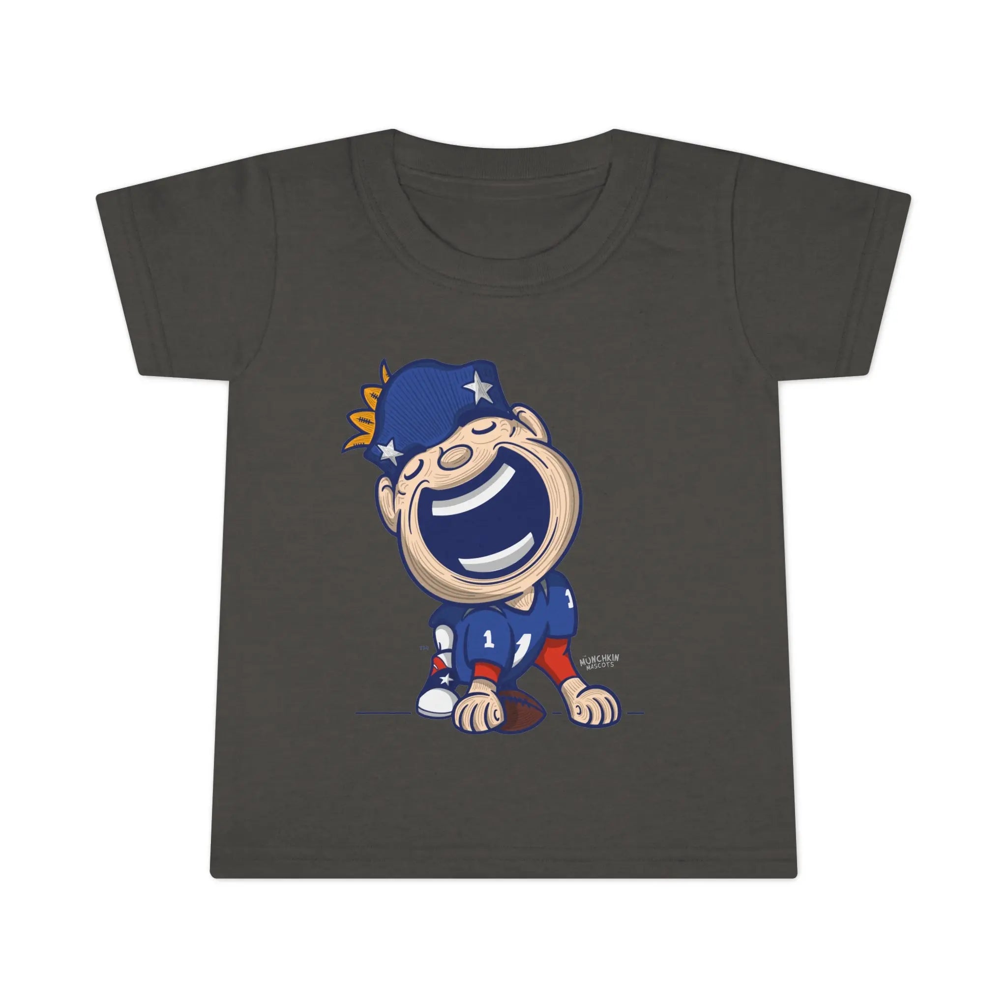 Toddler T-shirt - Blue Jersey - Lil' Pat NE Football Printify