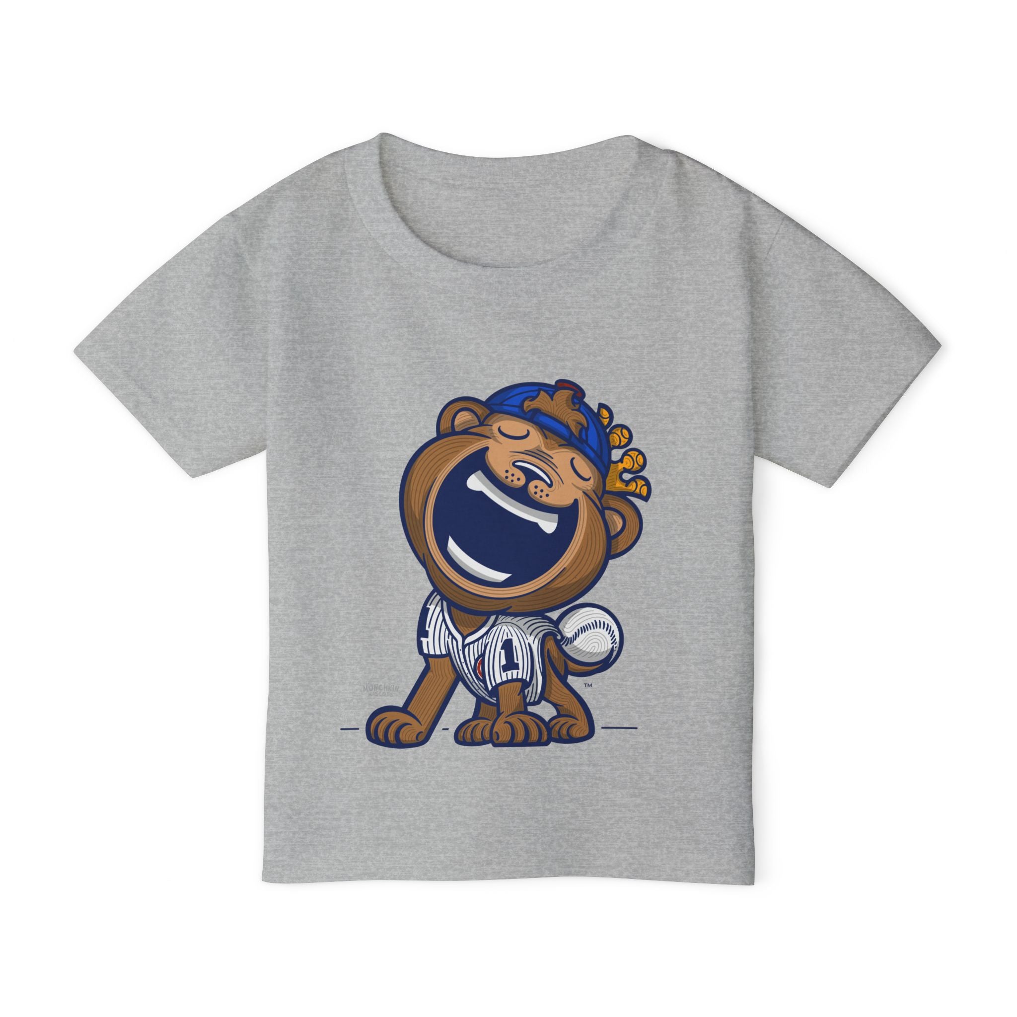 Chicago Baseball Toddler Tshirt Lil' Clark 'Home/Away Mascot' | Hand-Drawn Art | Gifts for Kids