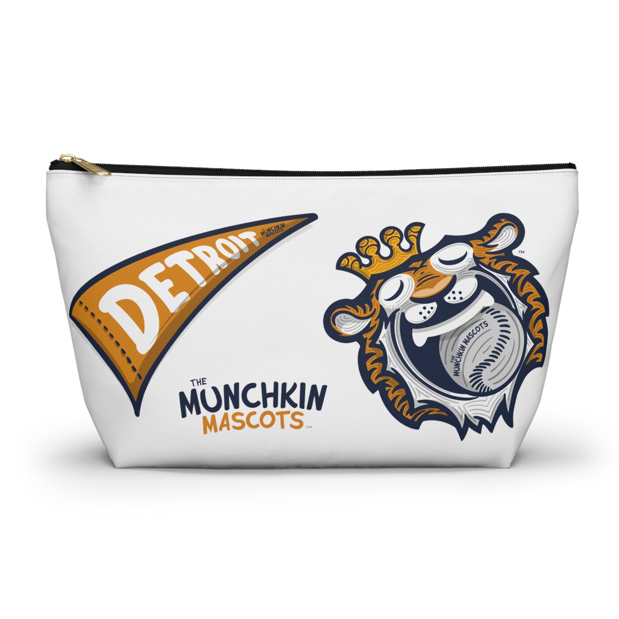Accessory Pouch w T-bottom - Pattern - Lil' Paws DET Baseball Printify