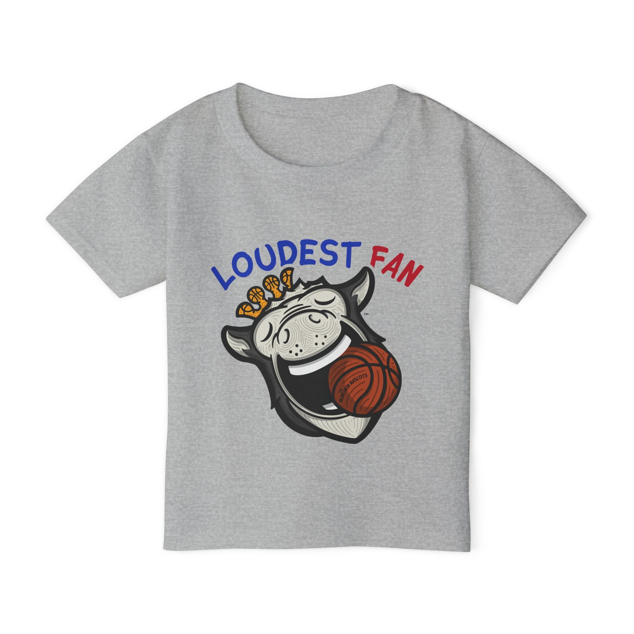 Detroit Basketball Toddler Tshirt Lil' Hooper 'Loudest Fan' | Hand-Drawn Art | Gifts for Kids