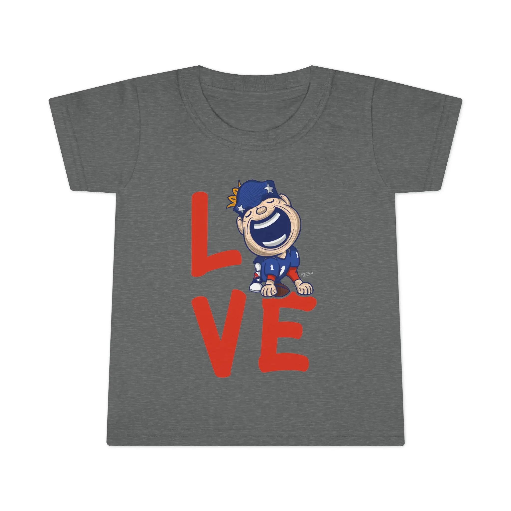 Toddler T-shirt - LOVE - Lil' Pat NE Football Printify