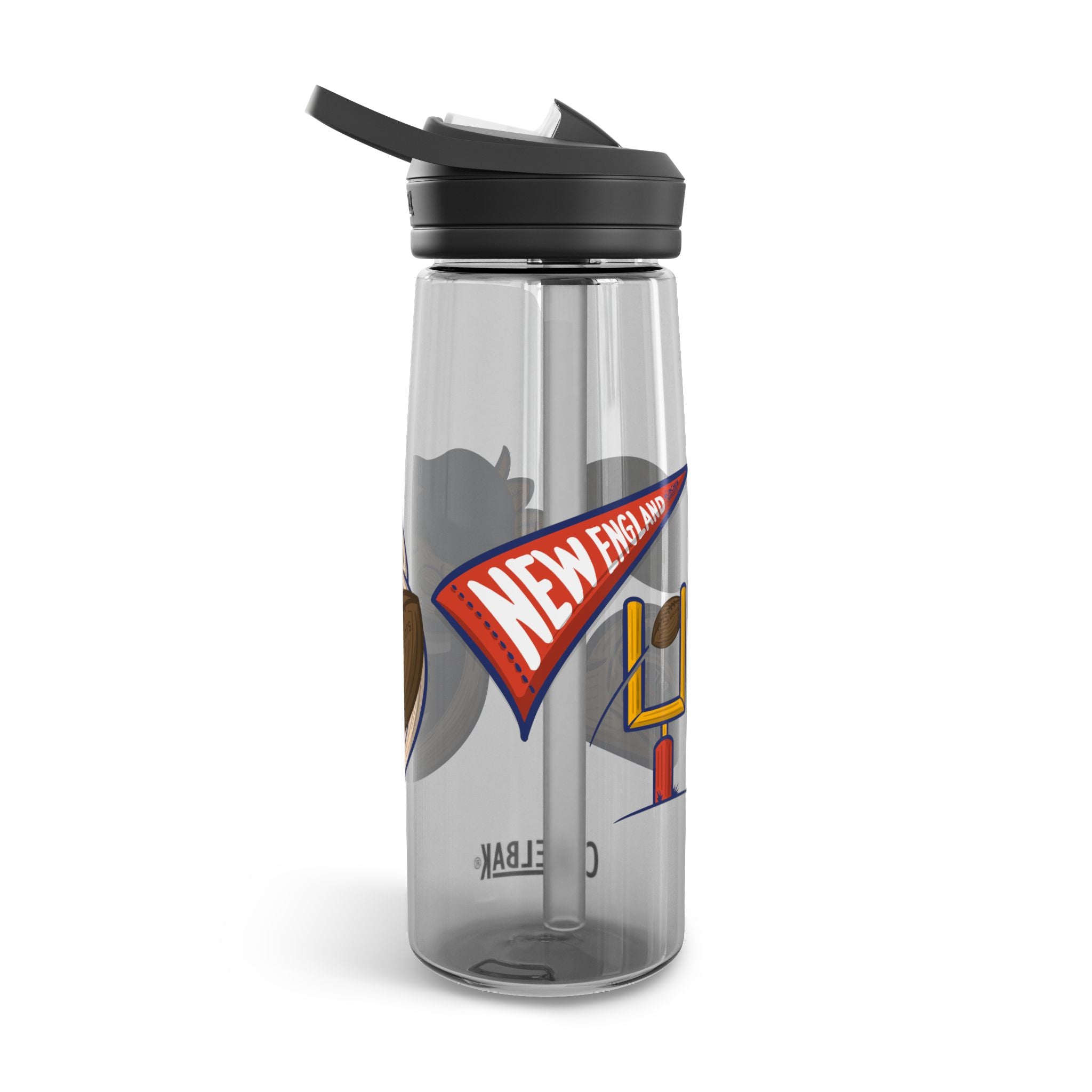 New England Football CamelBak Eddy® Lil' Pat Water Bottle, 20oz\25oz | Hand-Drawn Art | Gifts for Kids