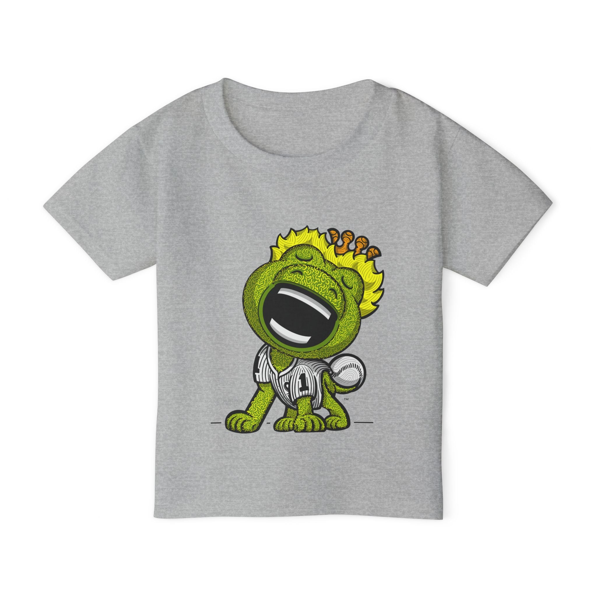 Chicago Baseball Toddler Tshirt Lil' Southpaw 'Home/Away Mascot' | Hand-Drawn Art | Gifts for Kids