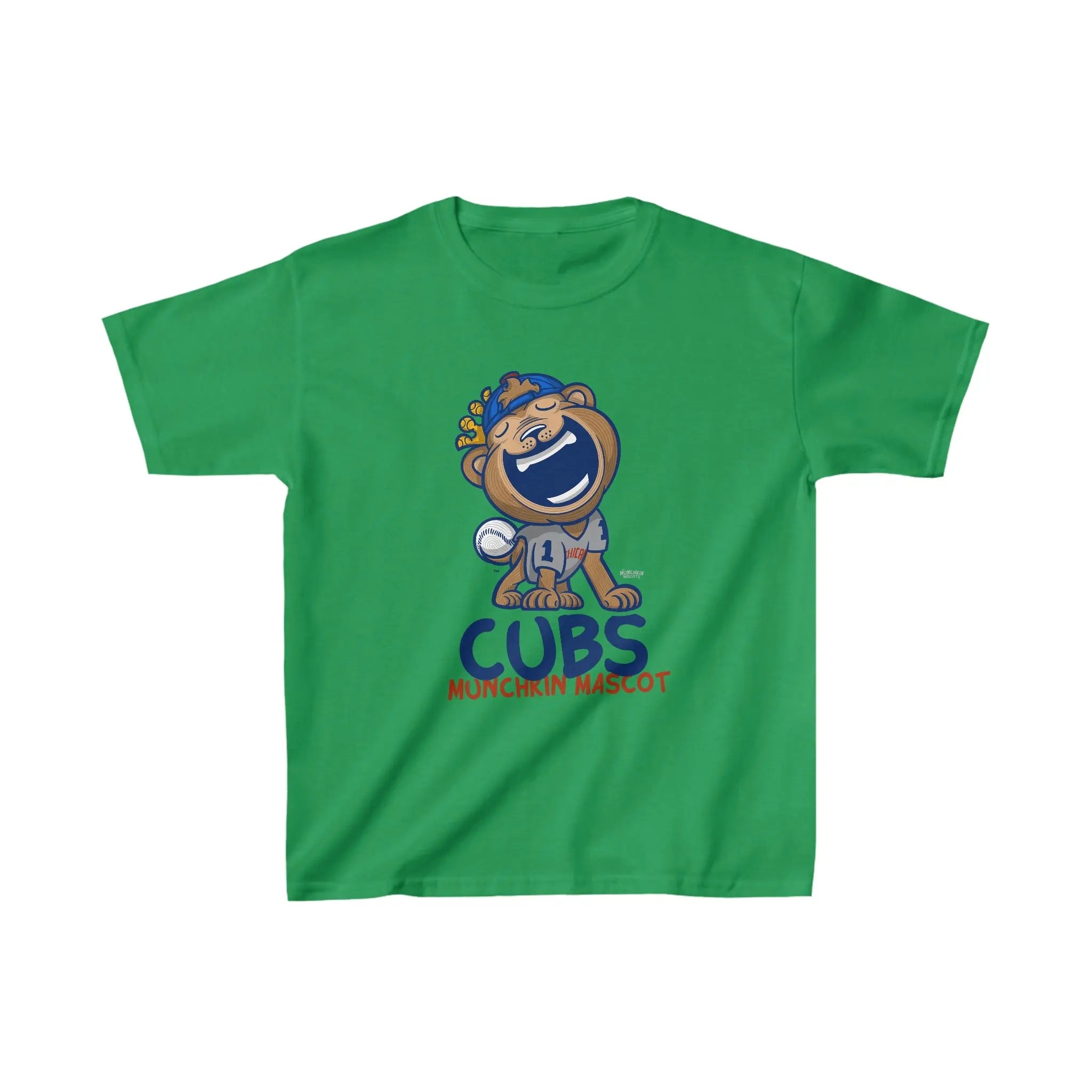Kids Heavy Cotton™ Tee - Munchkin Mascot - Lil' Clark CHI Baseball Printify