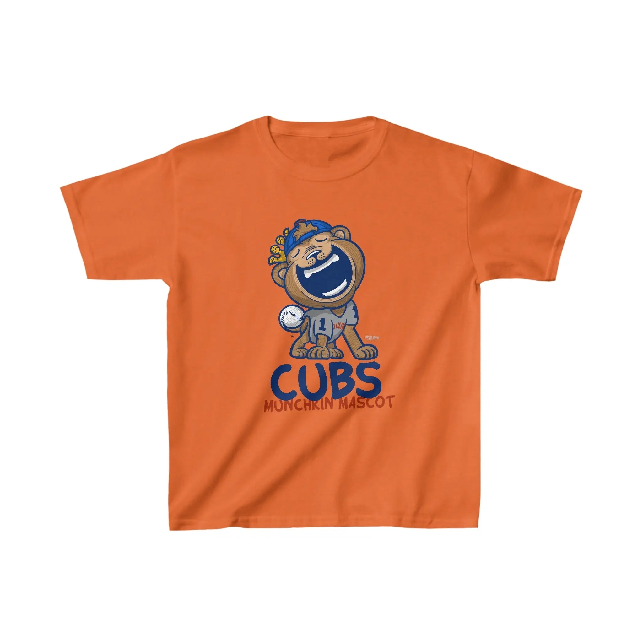 Kids Heavy Cotton™ Tee - Munchkin Mascot - Lil' Clark CHI Baseball Printify