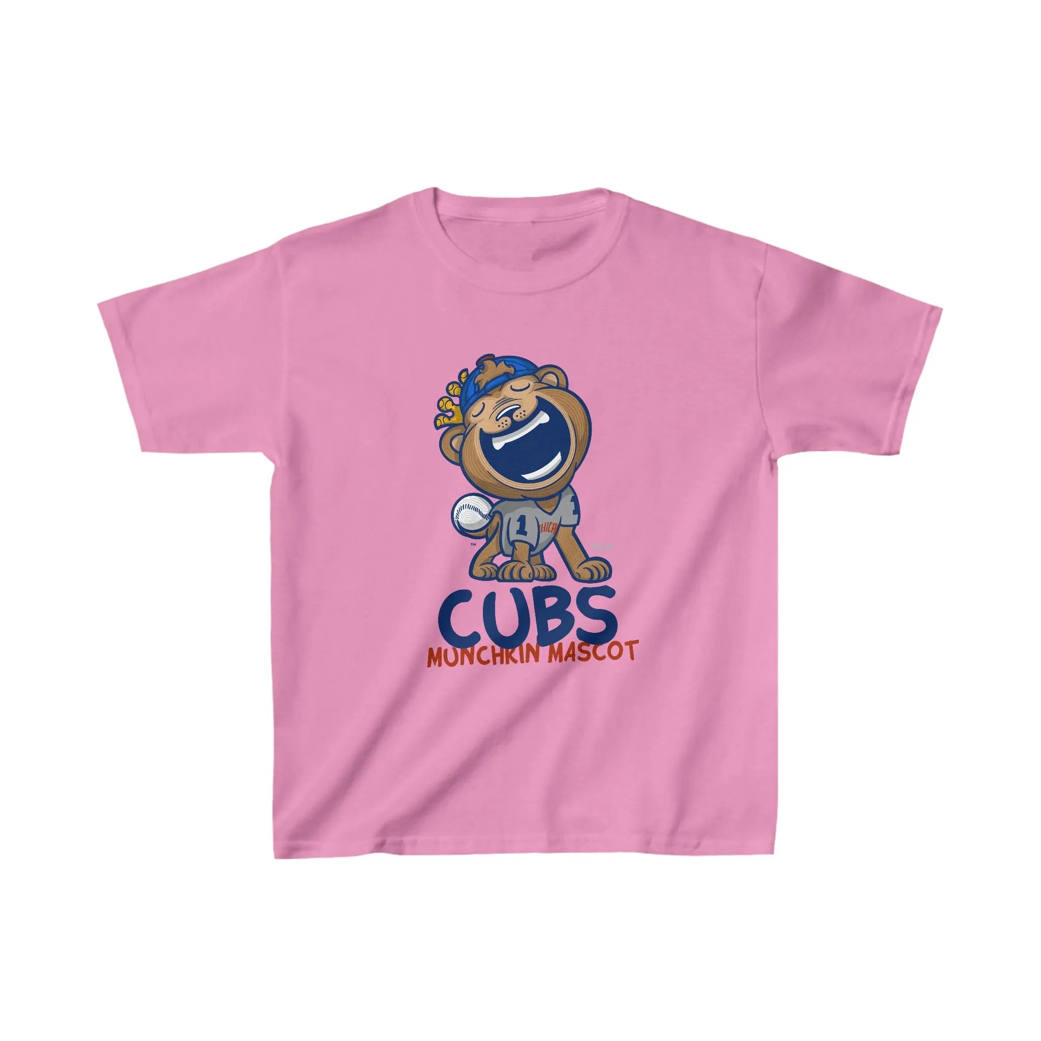 Kids Heavy Cotton™ Tee - Munchkin Mascot - Lil' Clark CHI Baseball Printify