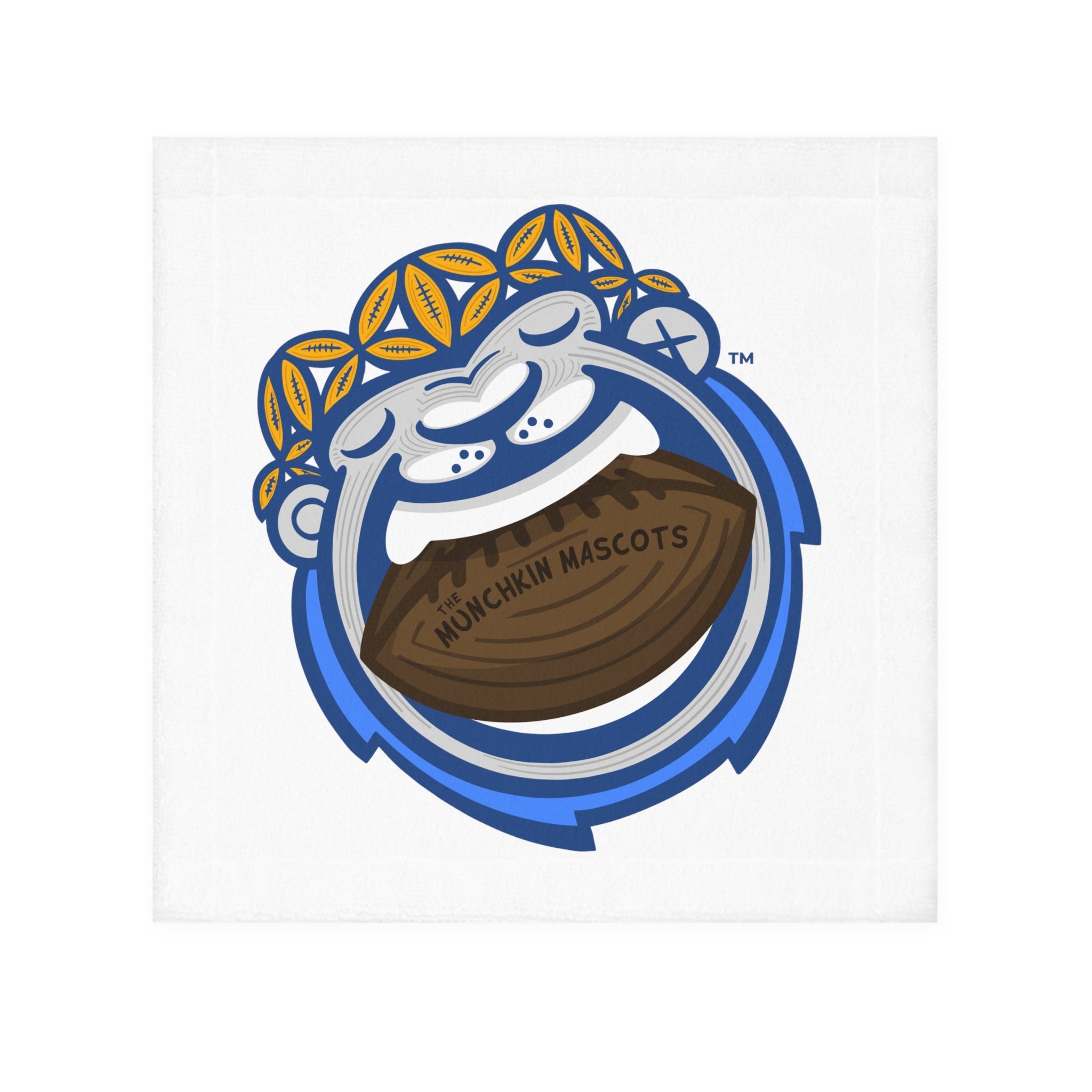 Face Towel - Mascot - Lil' Miss Roary DET Football Printify