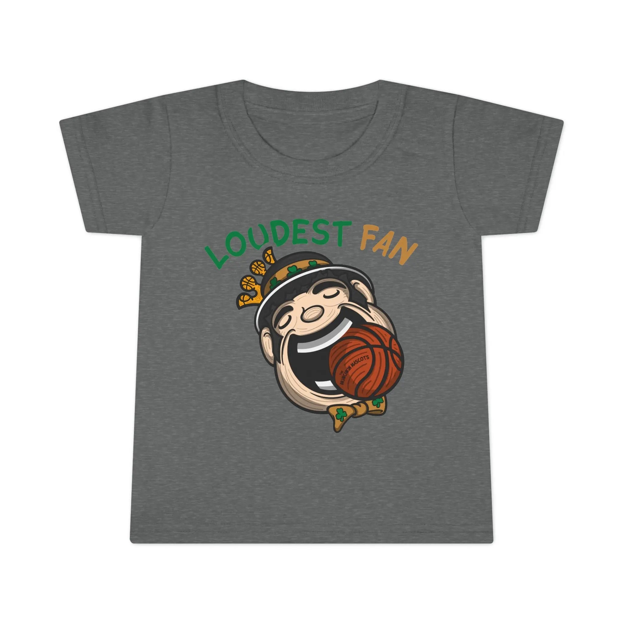 Toddler T-shirt - Loudest Fan - Lil' Lucky BOS Basketball Printify