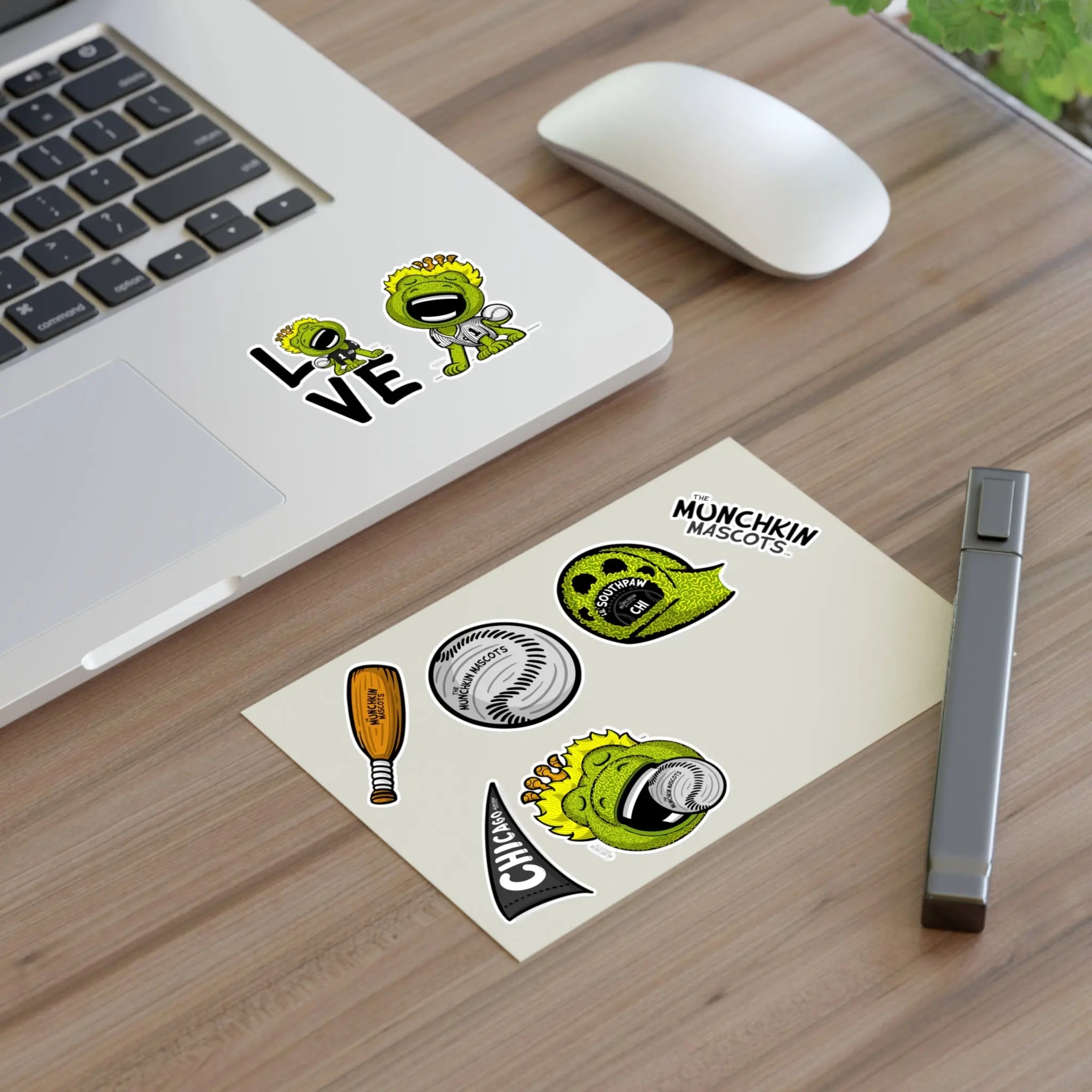 Sticker Sheets - Lil' Southpaw CHI Baseball Printify