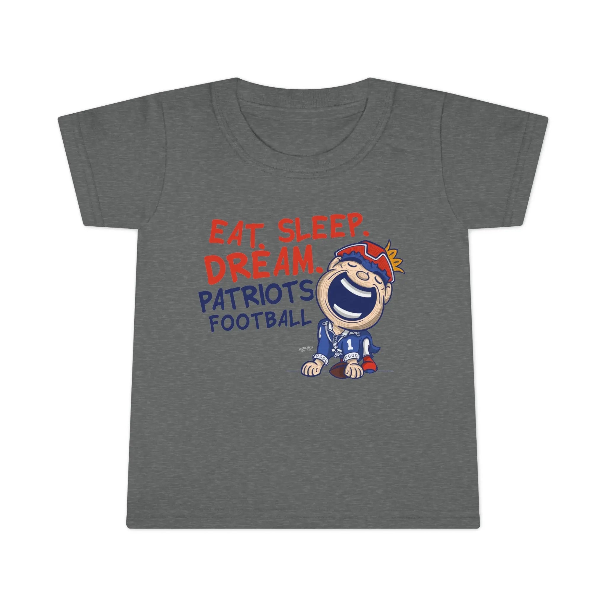 Toddler T-shirt - Eat Sleep Dream - Lil' Pat NE Football Printify