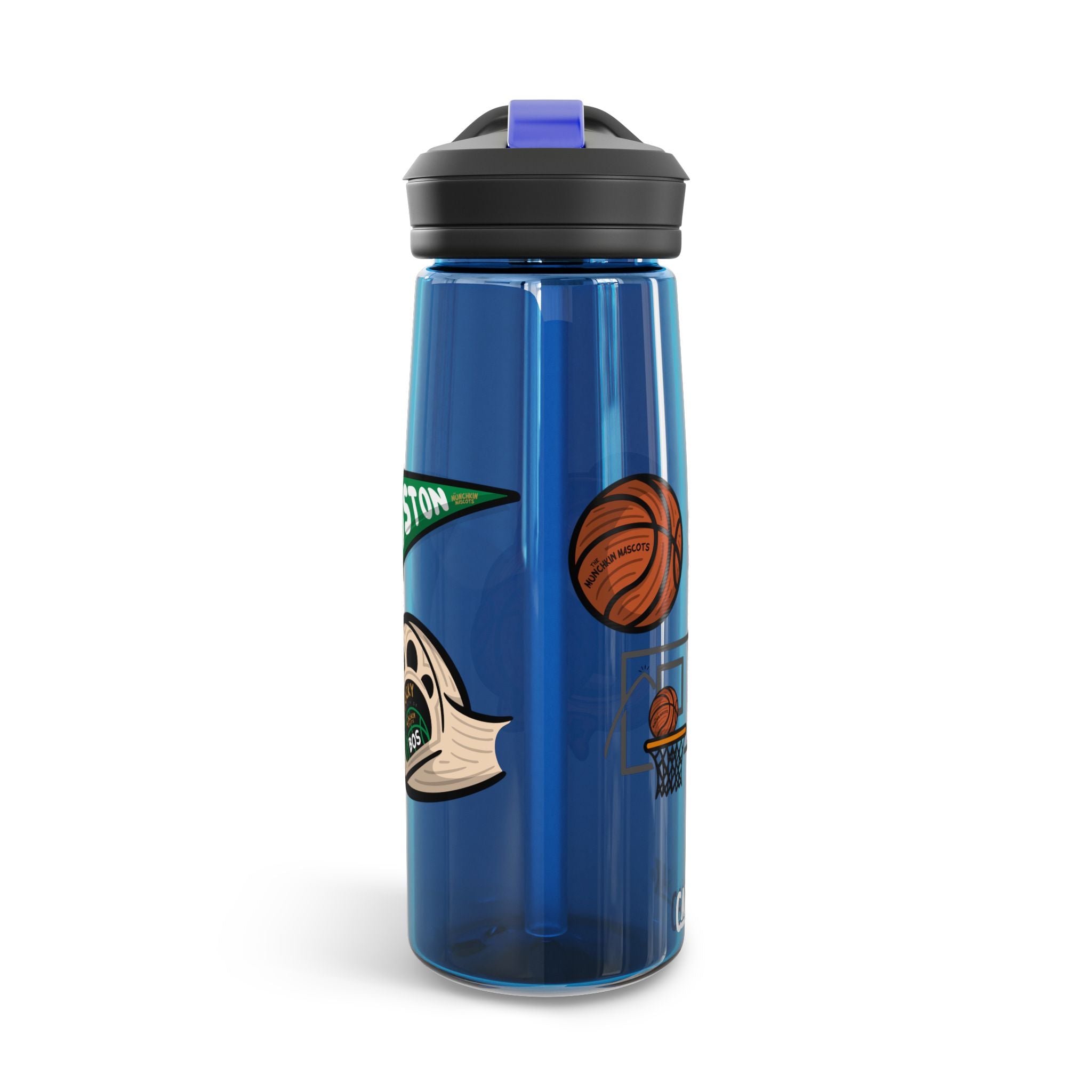 Boston Basketball CamelBak Eddy® Lil' Lucky Water Bottle, 20oz\25oz | Hand-Drawn Art | Gifts for Kids