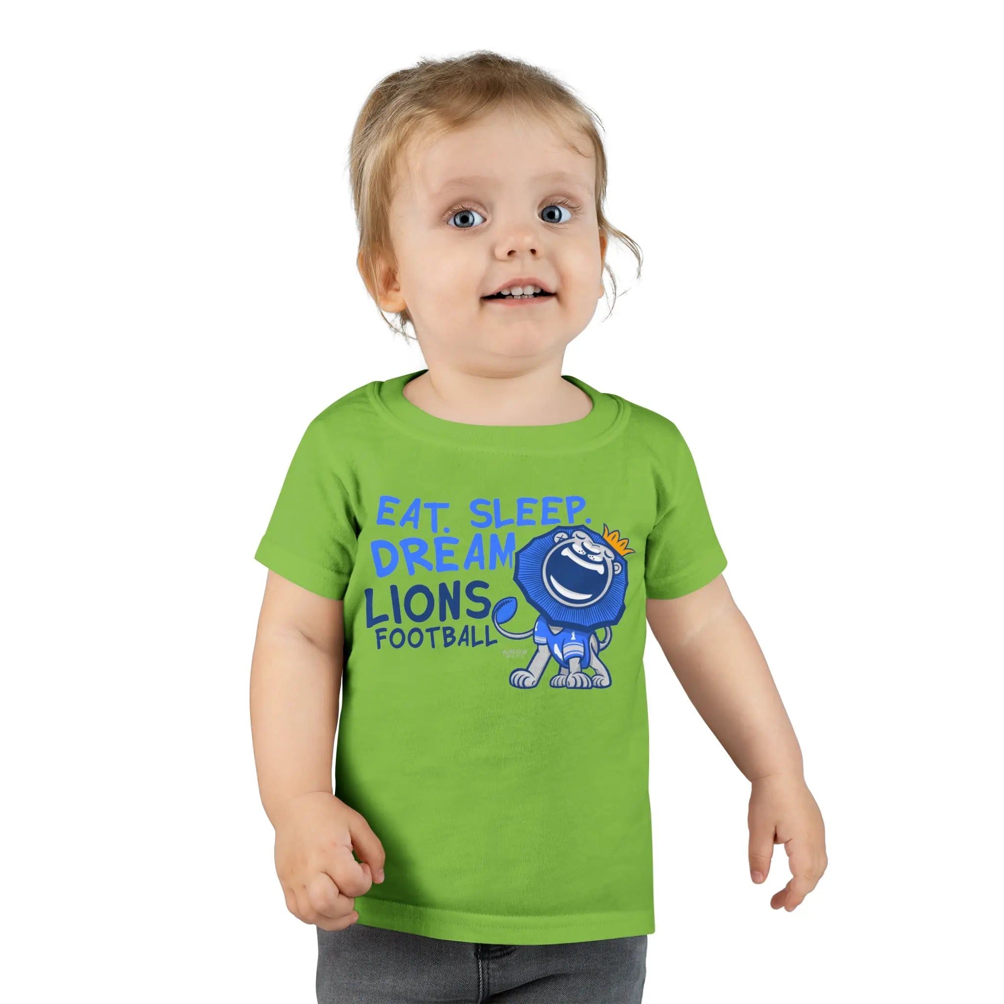 Toddler T-shirt - Eat Sleep Dream - Lil' Roary DET Football Printify