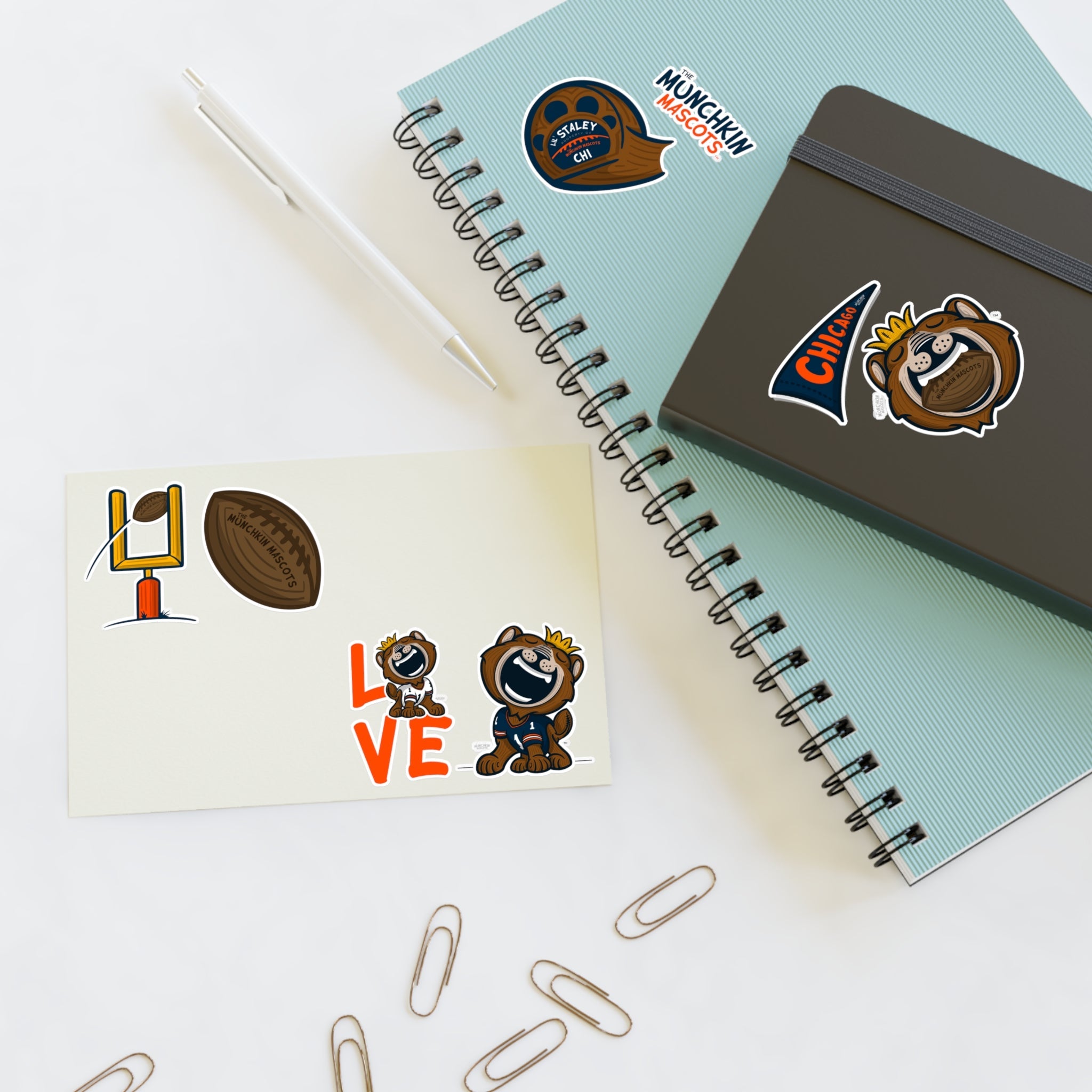 Sticker Sheets - Lil' Staley CHI Football Printify