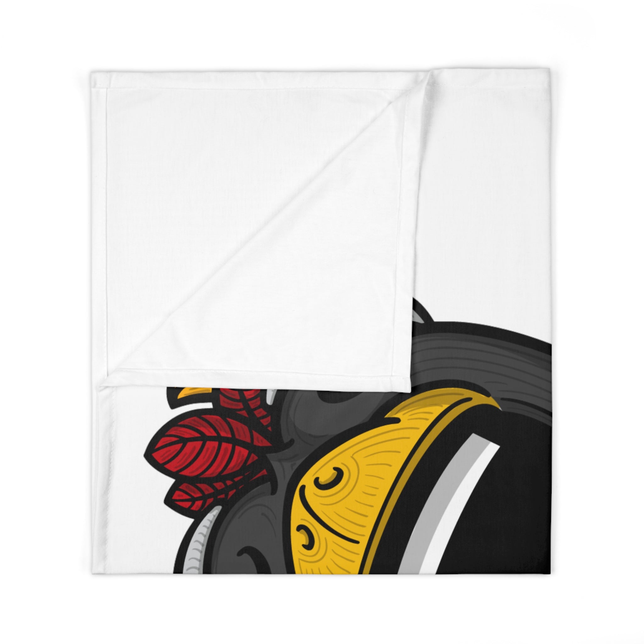 Baby Swaddle Blanket - CHI - Lil' Tommy CHI Hockey Printify