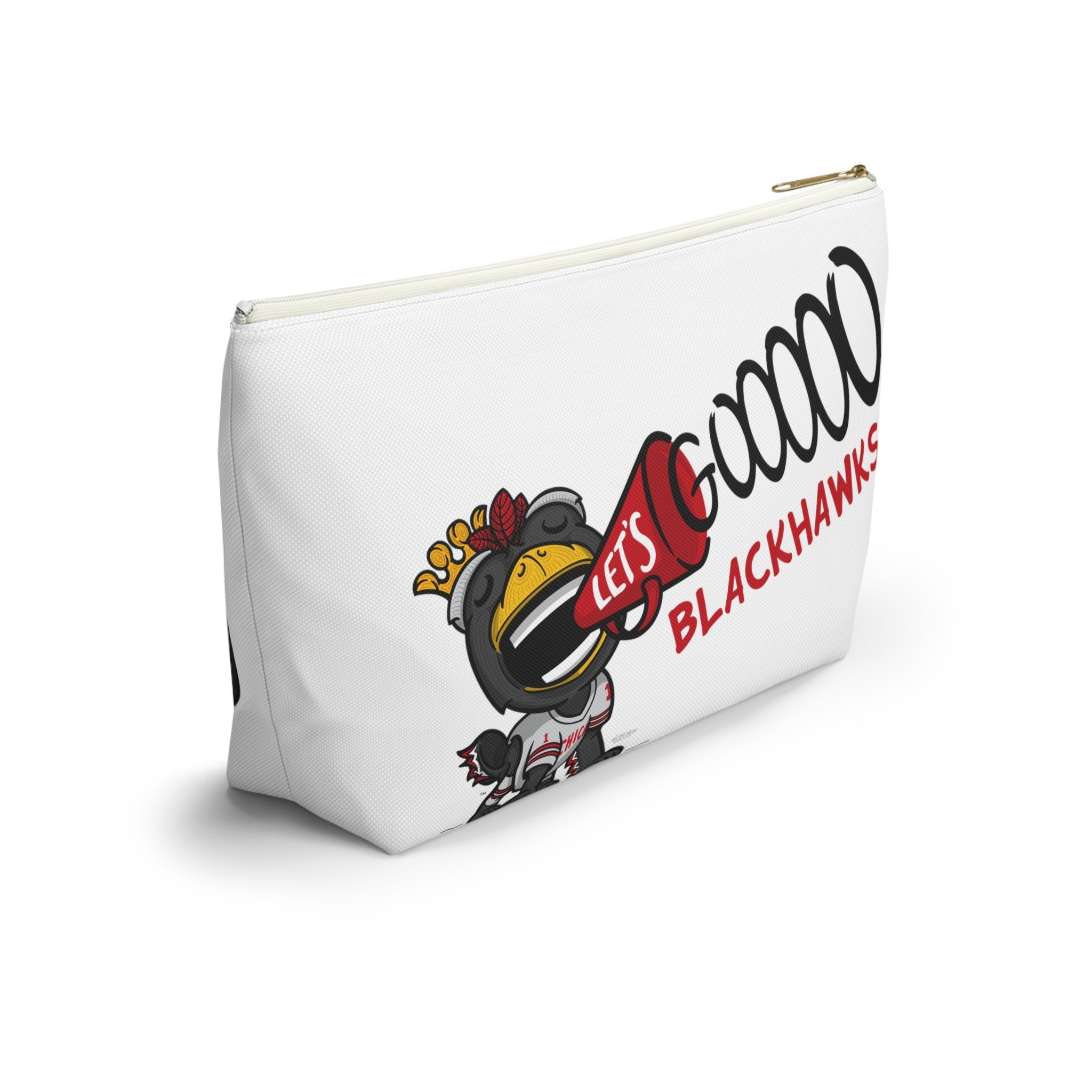 Accessory Pouch w T-bottom - Pattern - Lil' Tommy CHI Hockey Printify