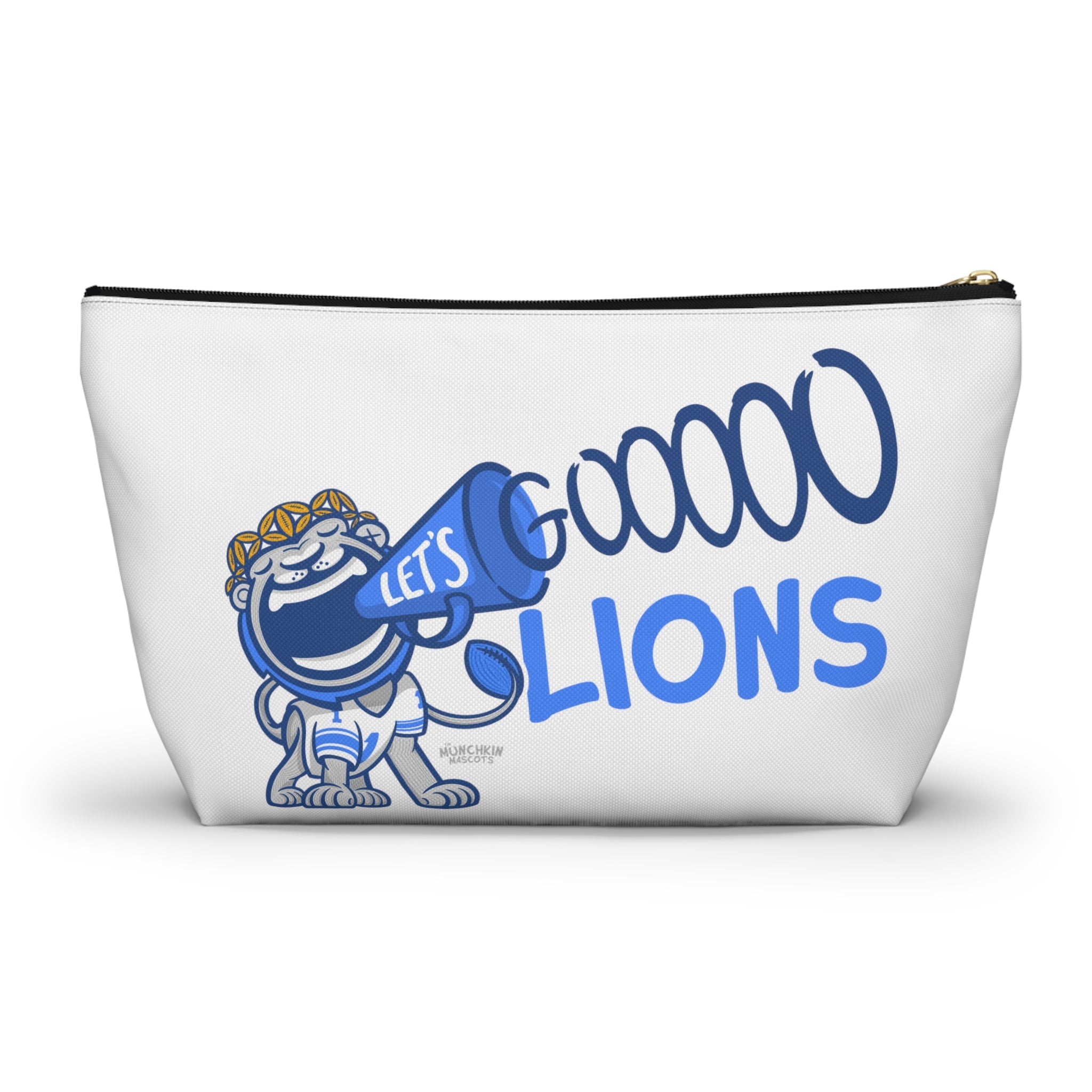 Accessory Pouch w T-bottom - Pattern - Lil' Miss Roary DET Football Printify