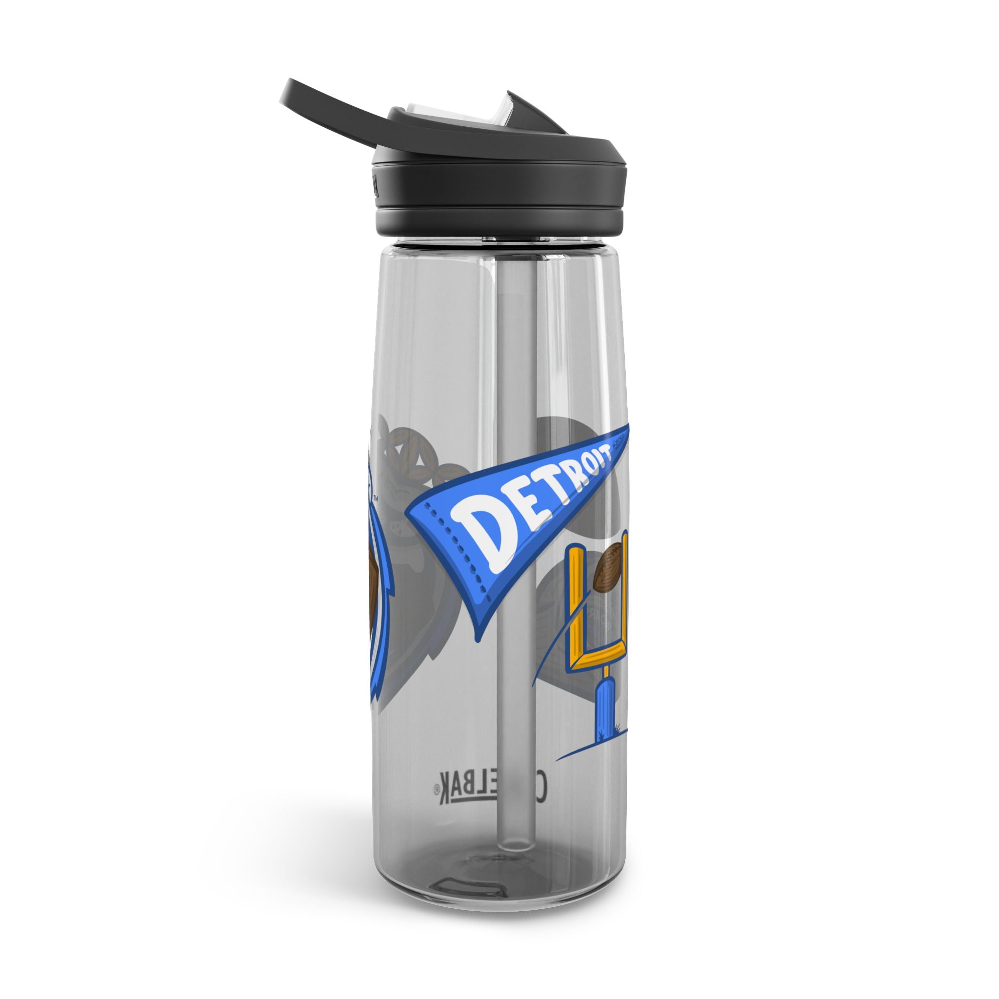 Detroit Football CamelBak Eddy® Lil' Miss Roary Water Bottle, 20oz\25oz | Hand-Drawn Art | Gifts for Kids