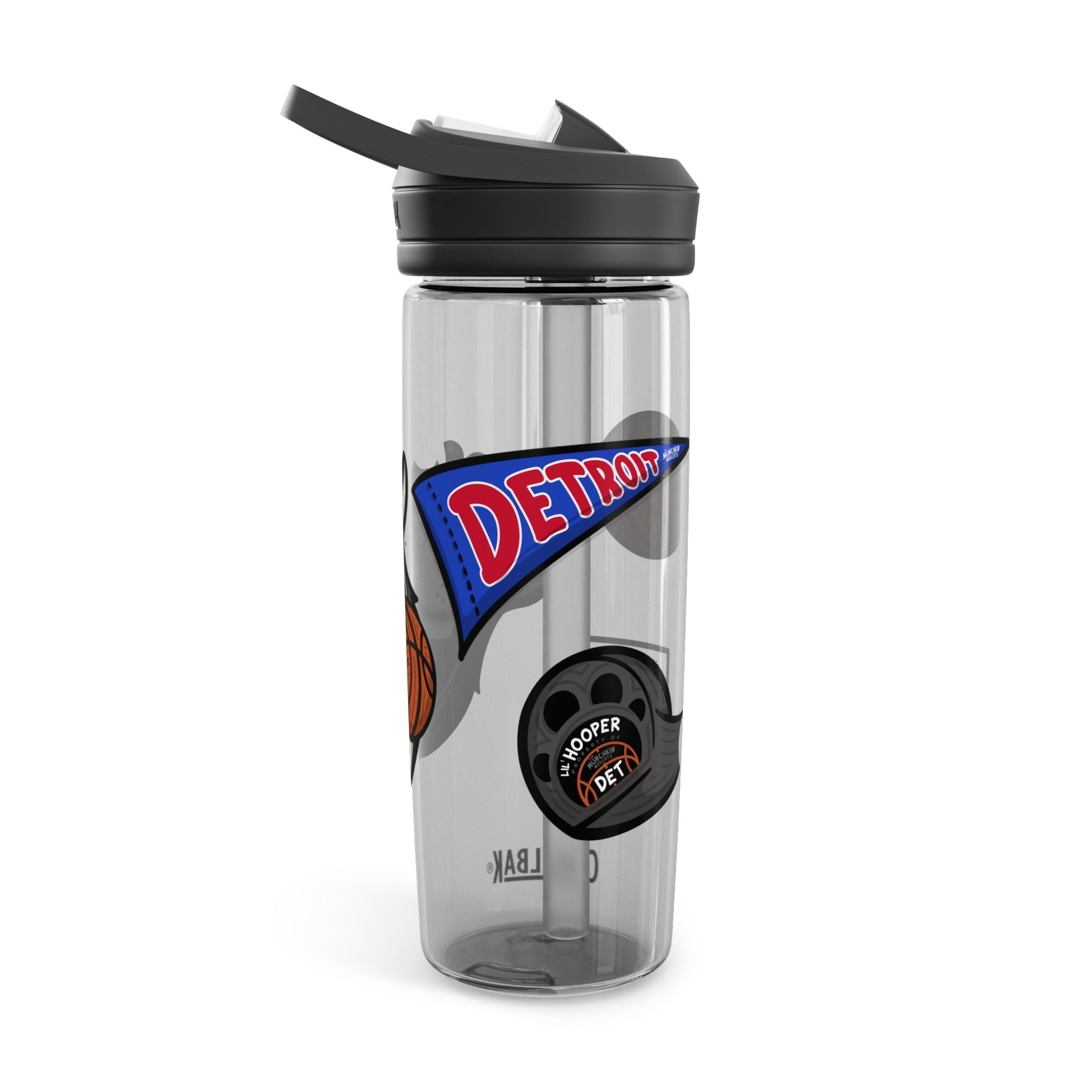 Detroit Basketball CamelBak Eddy® Lil' Hooper Water Bottle, 20oz\25oz | Hand-Drawn Art | Gifts for Kids